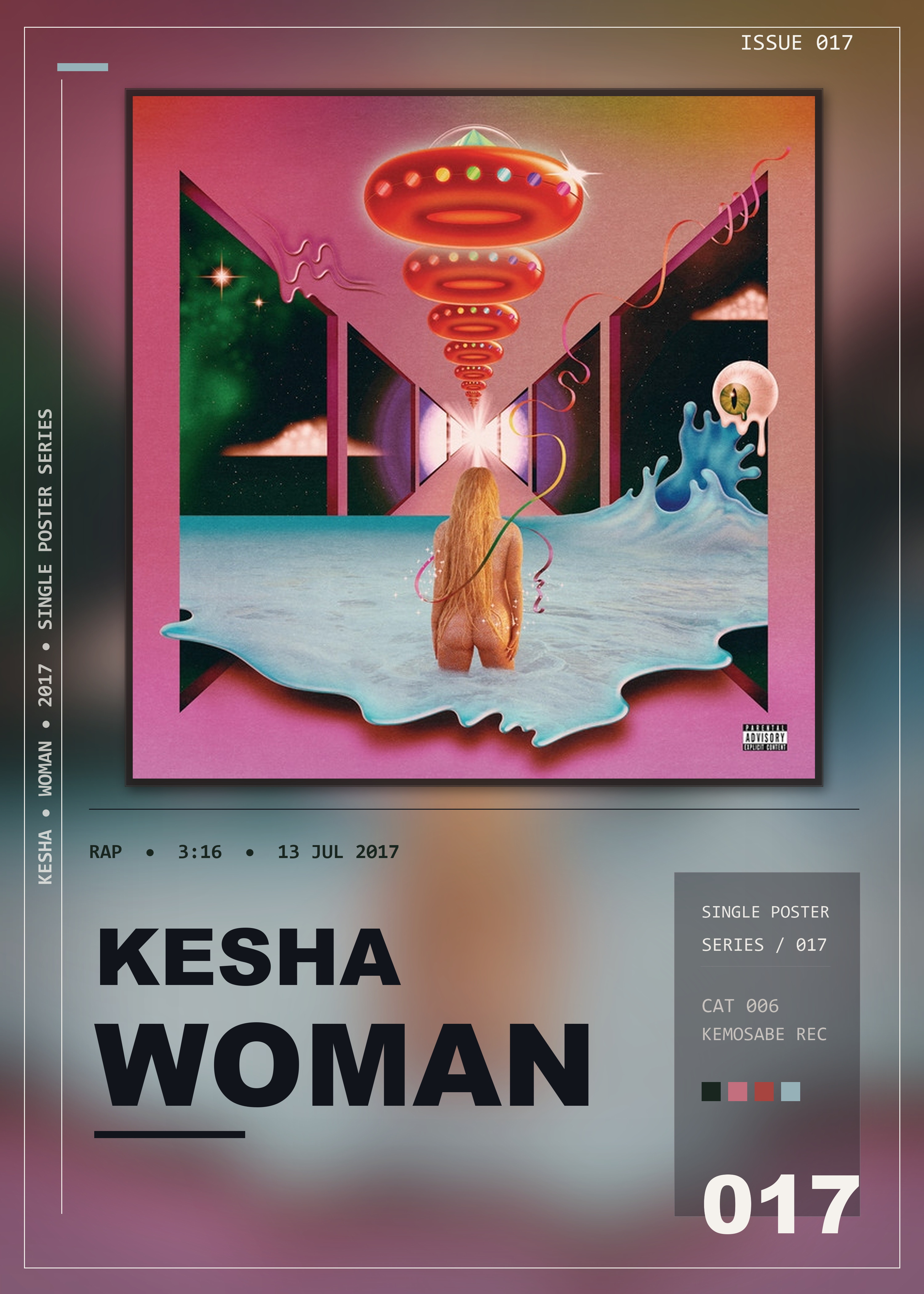 Music poster: Kesha - Woman