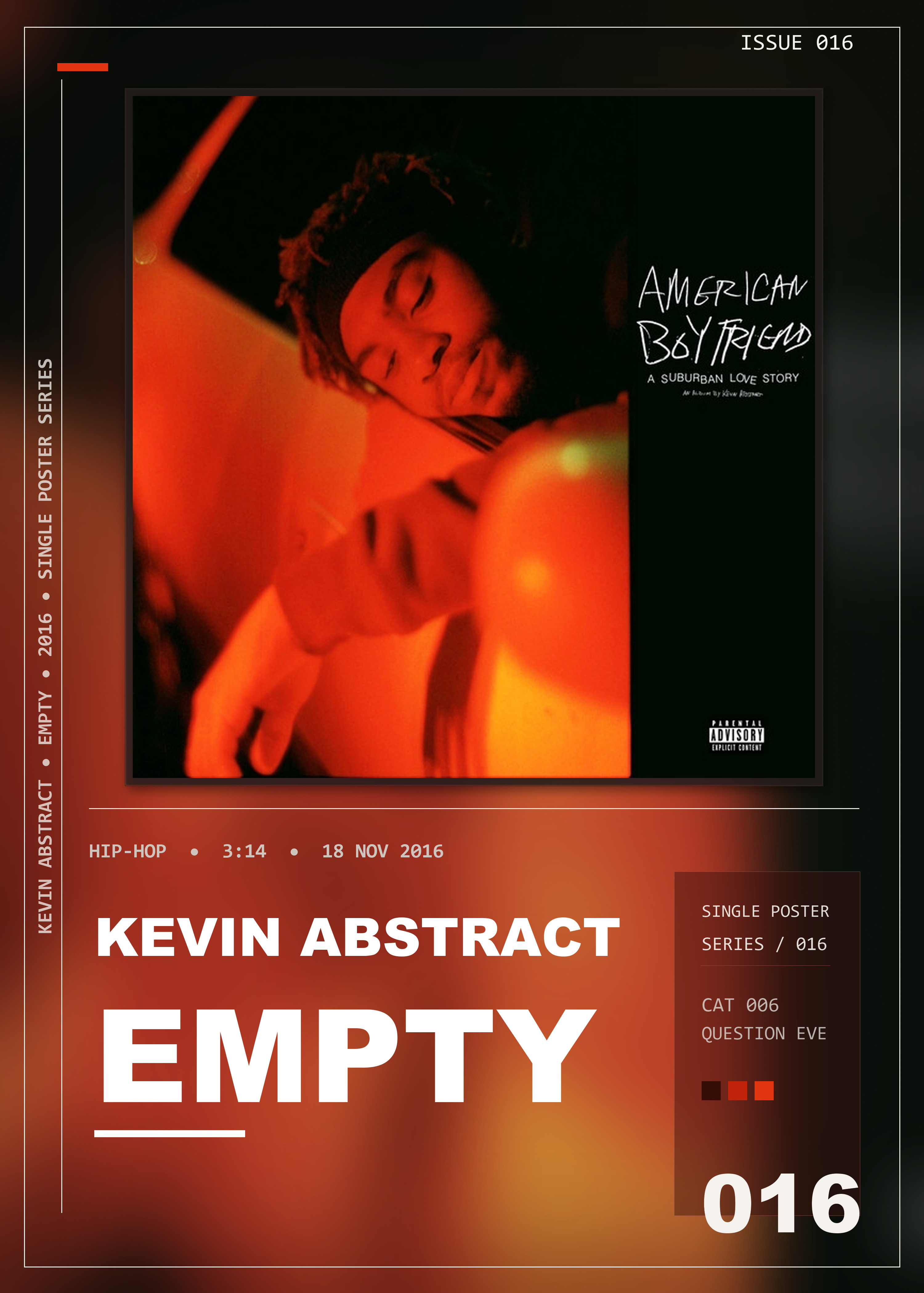 Music poster: Kevin Abstract - Empty