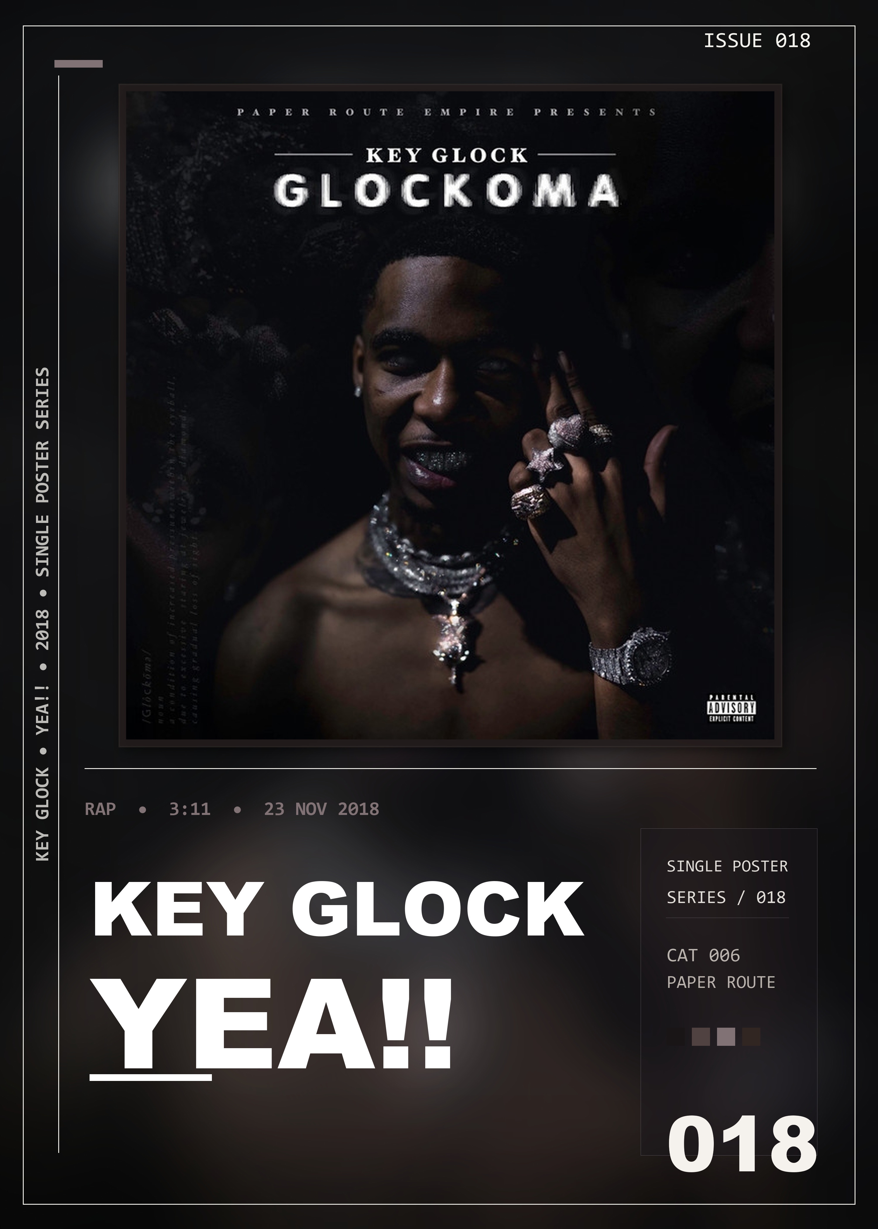Music poster: Key Glock - Yea