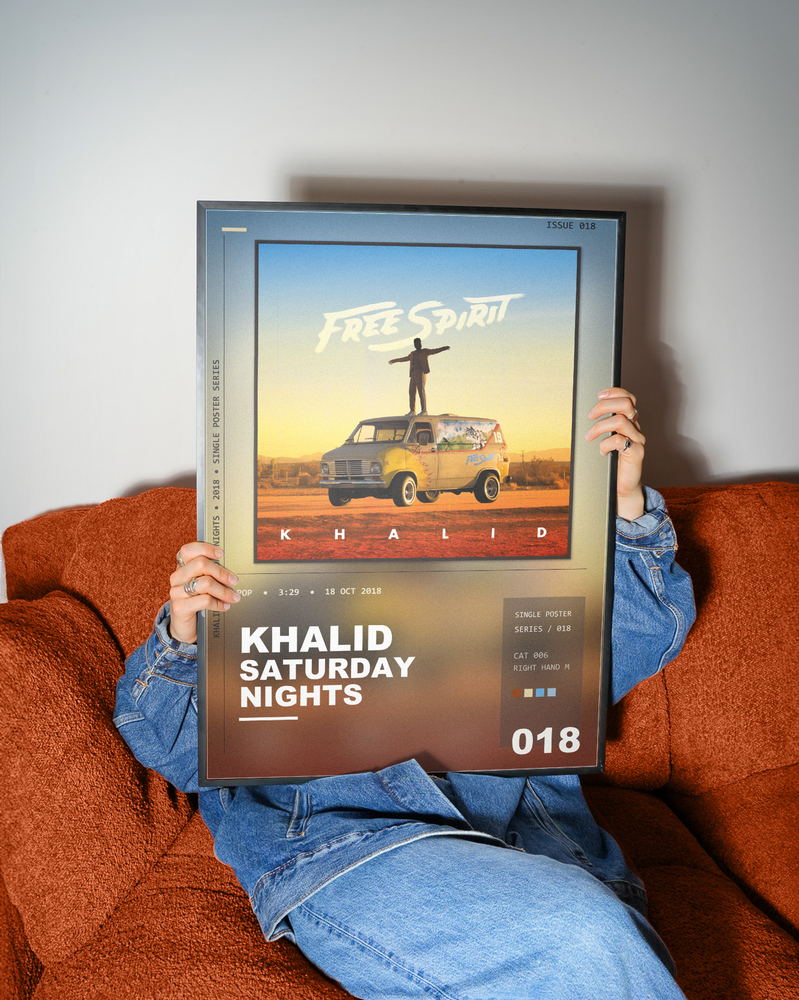 Music poster: Khalid - Saturday Nights