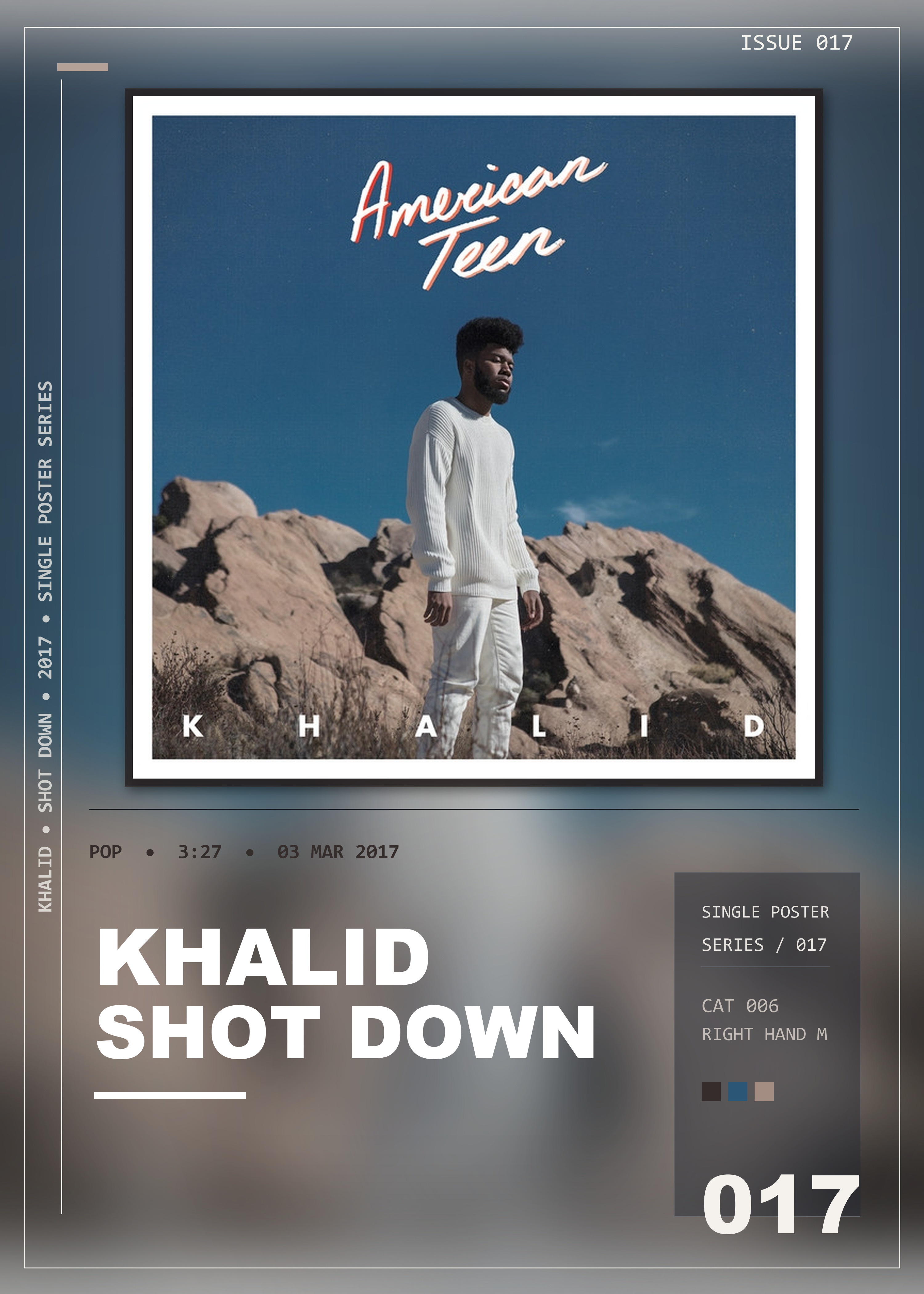 Music poster: Khalid - Shot Down