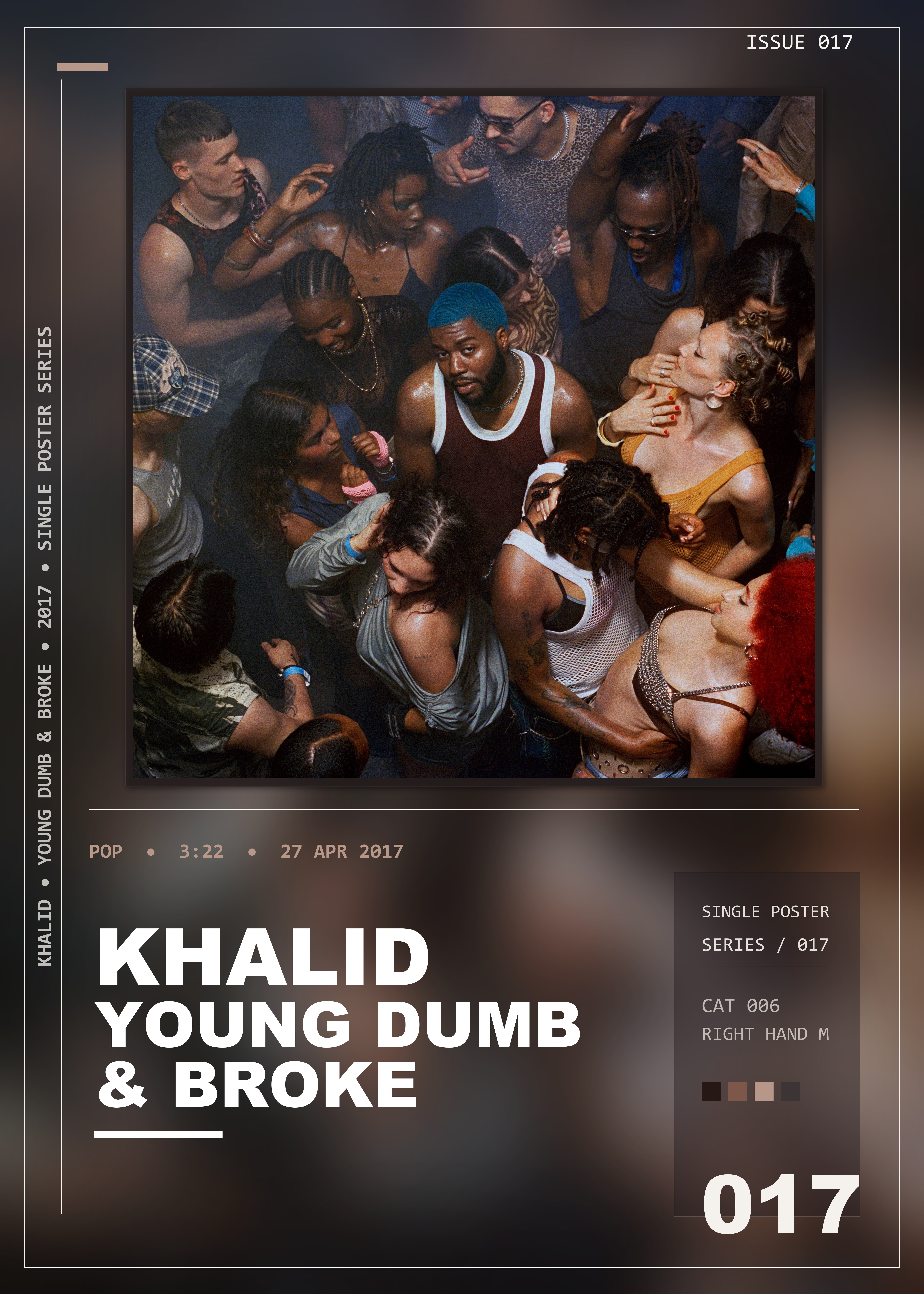 Music poster: Khalid - Young Dumb Broke