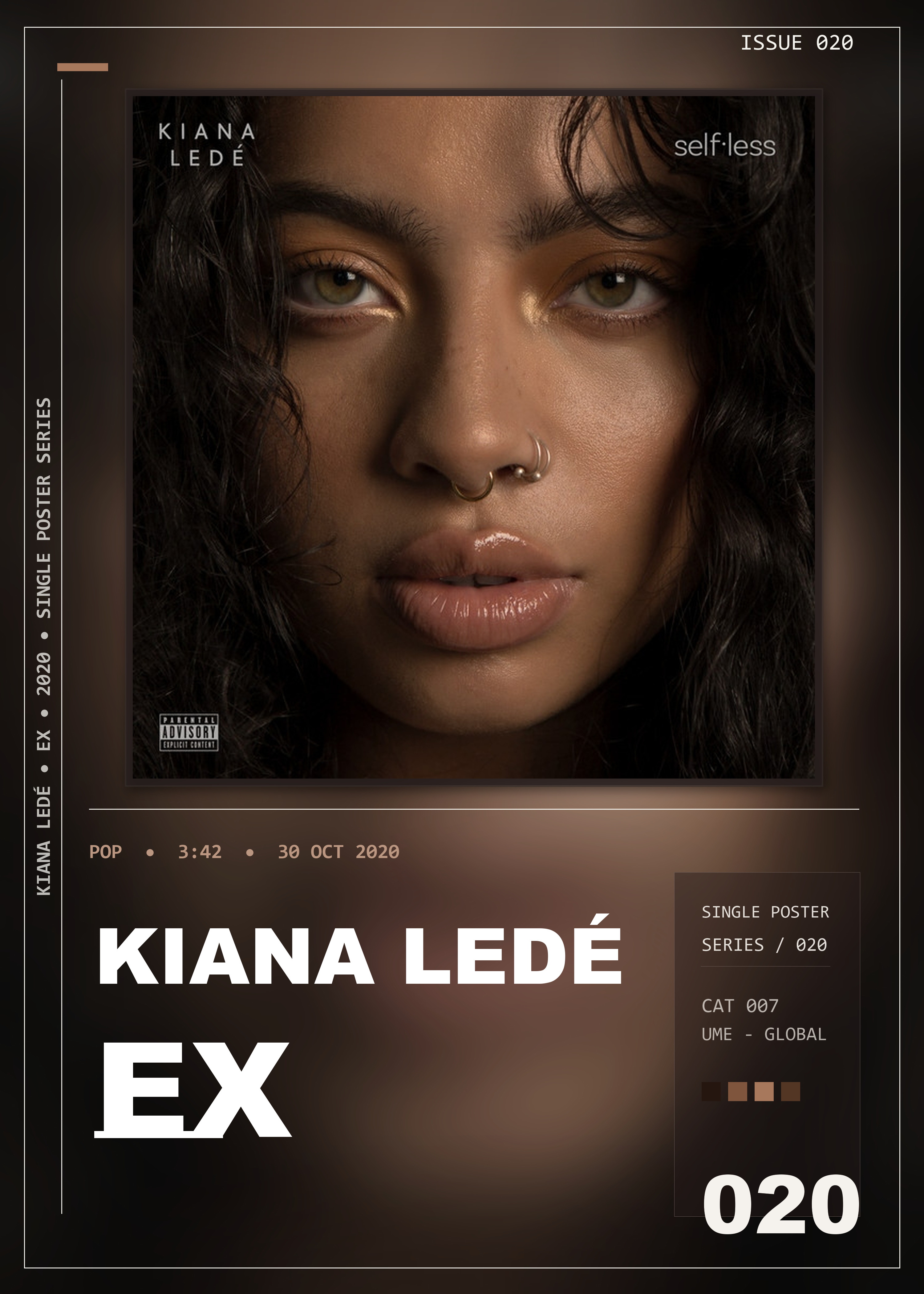 Music poster: Kiana Ledé - EX