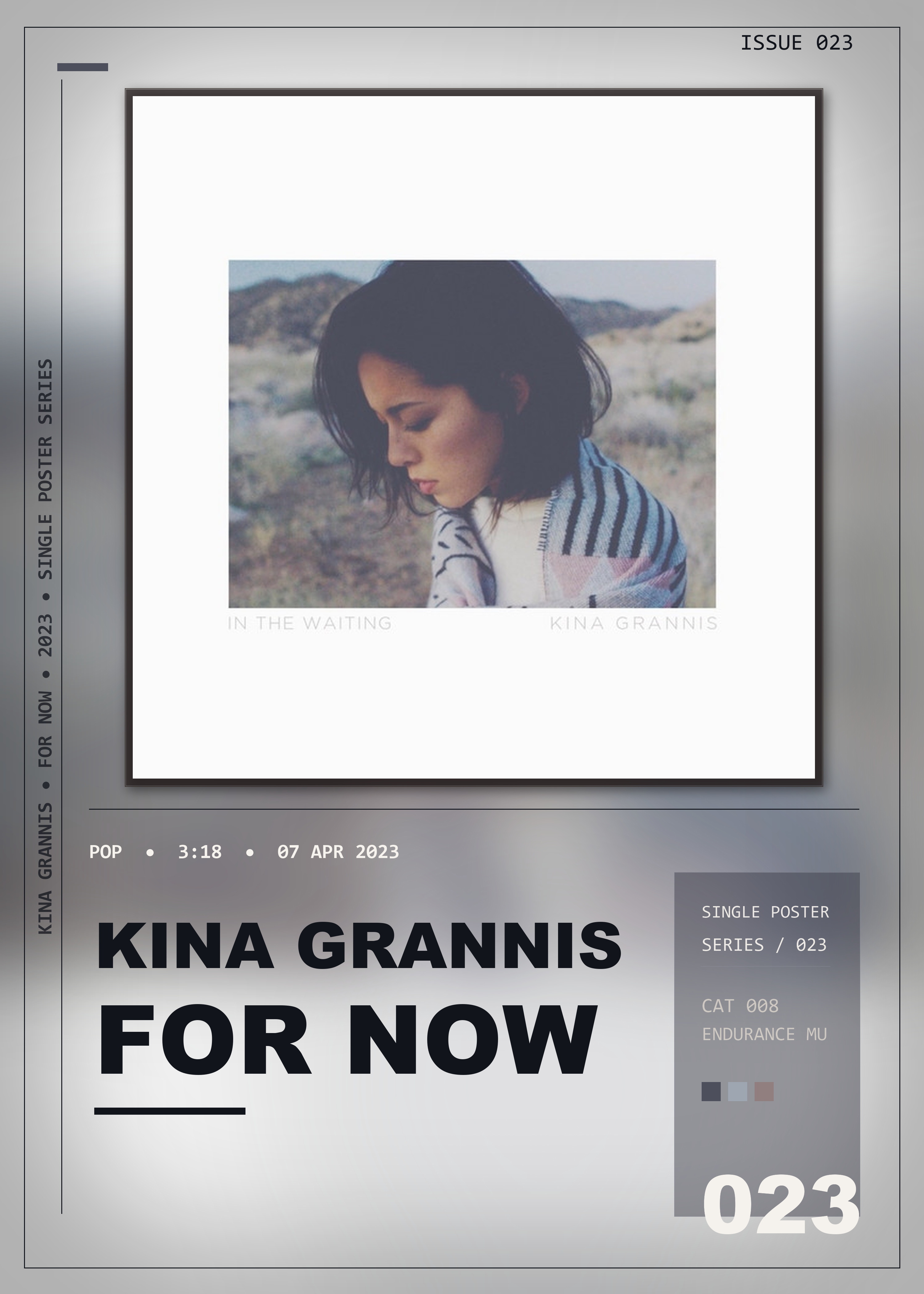 Music poster: Kina Grannis - For Now