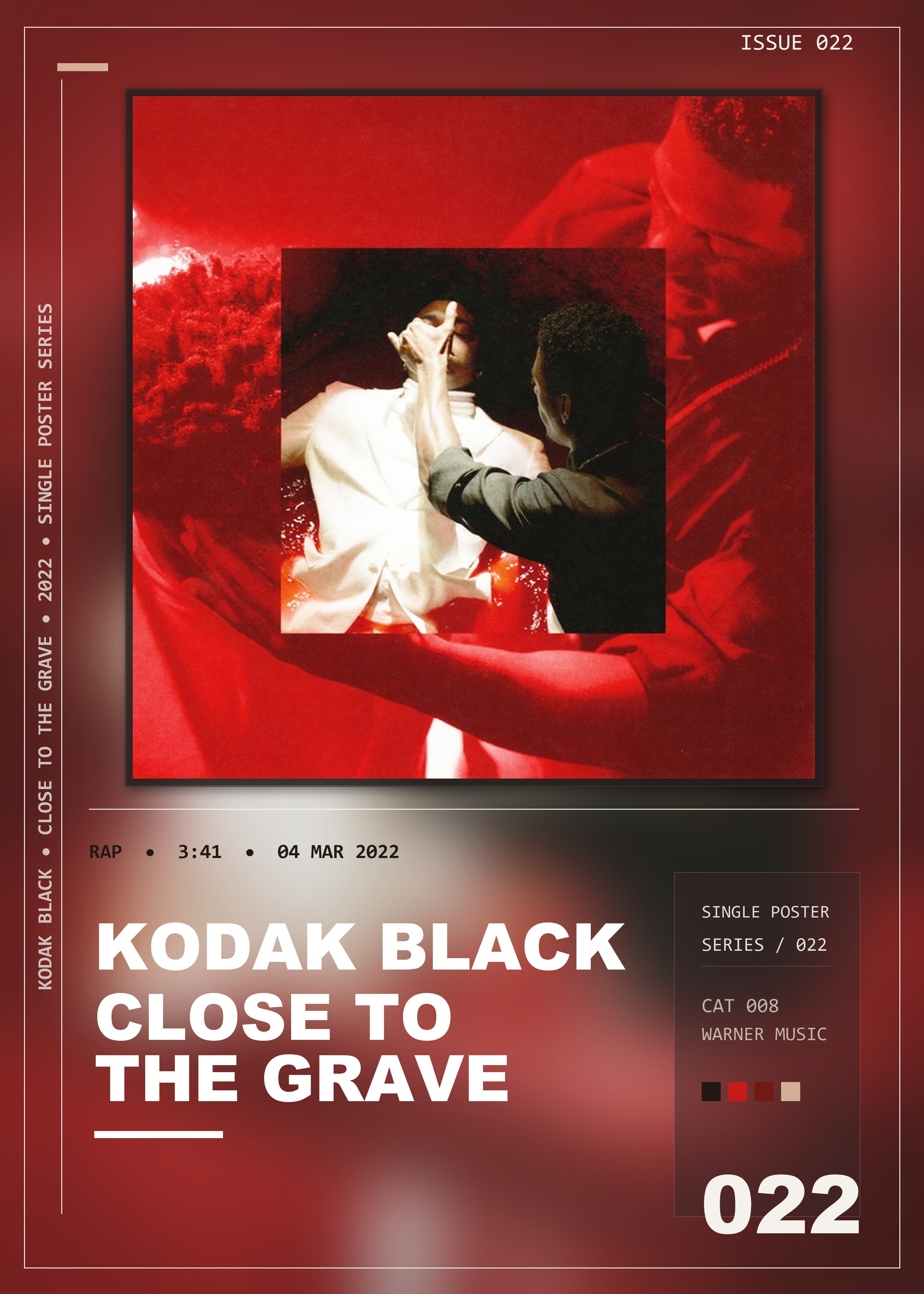 Music poster: Kodak Black - Close To The Grave