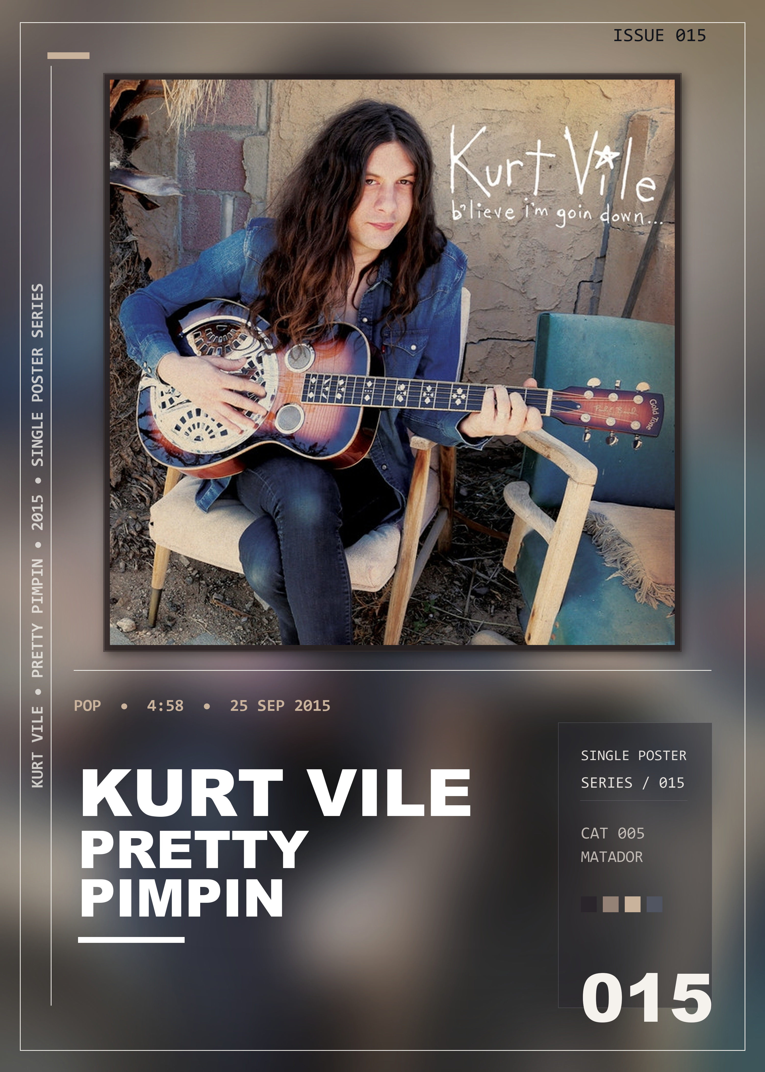 Music poster: Kurt Vile - Pretty Pimpin