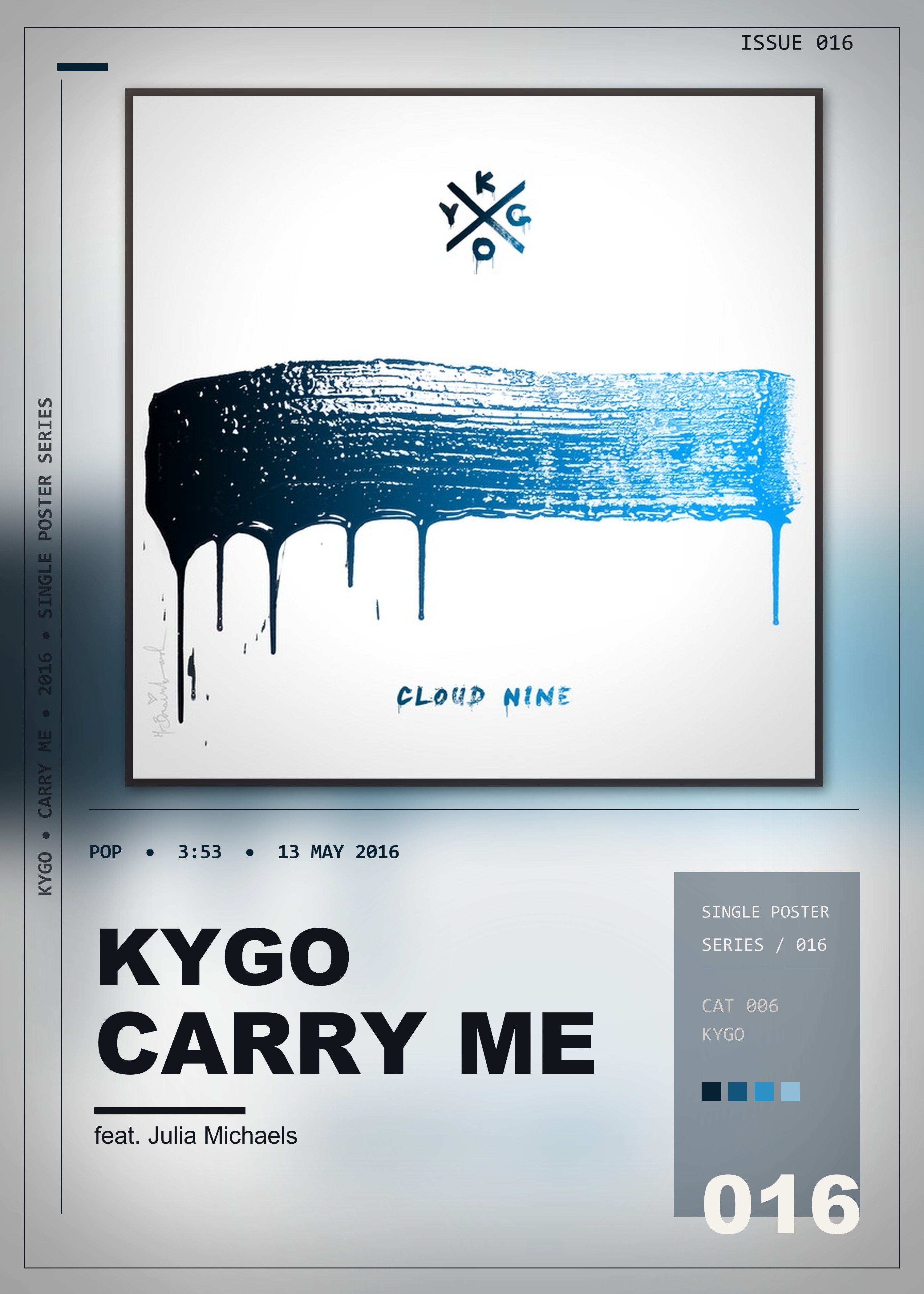 Music poster: Kygo - Carry Me feat Julia Michaels