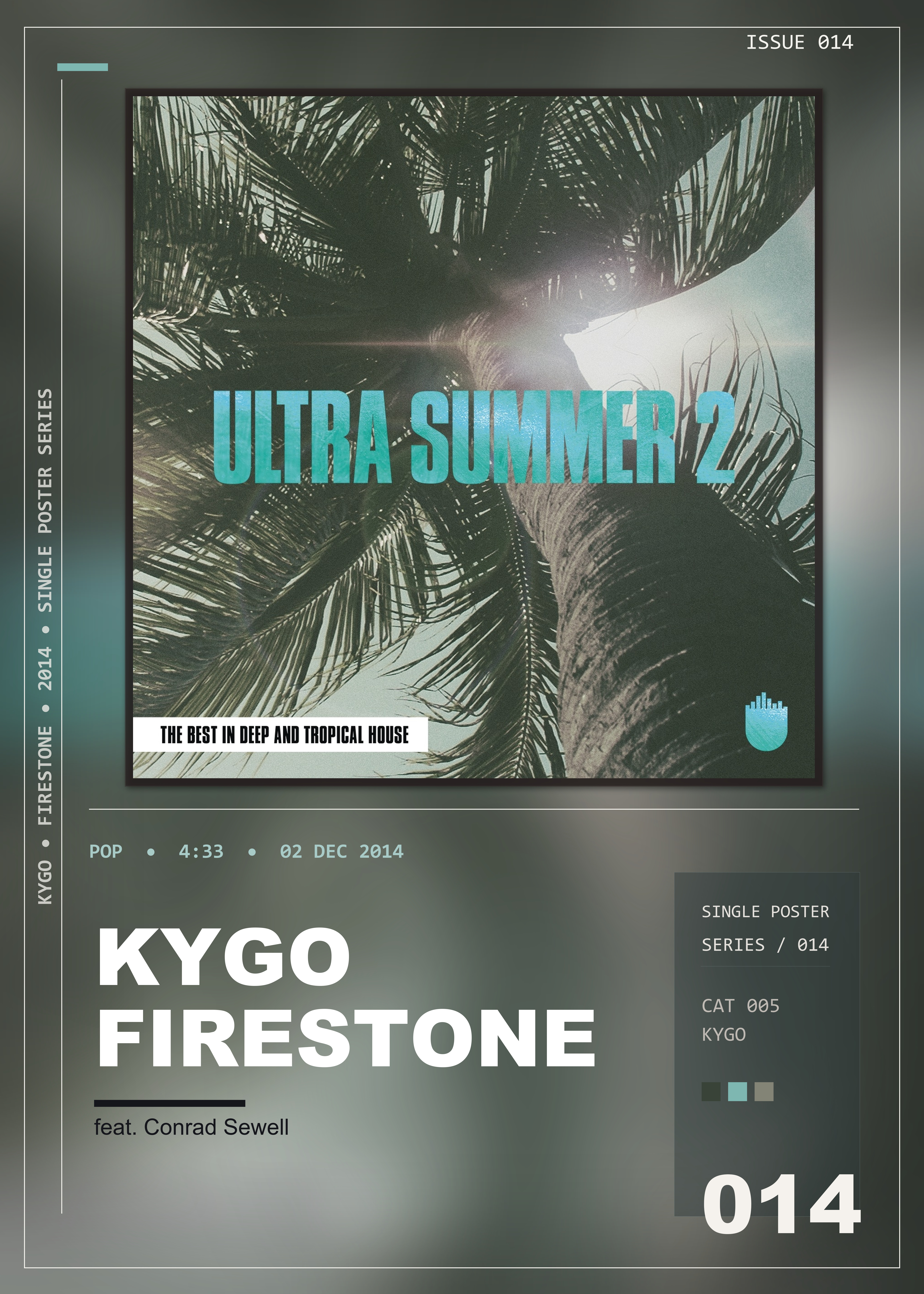 Music poster: Kygo - Firestone feat Conrad Sewell