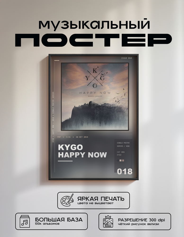 Music poster: Kygo - Happy Now