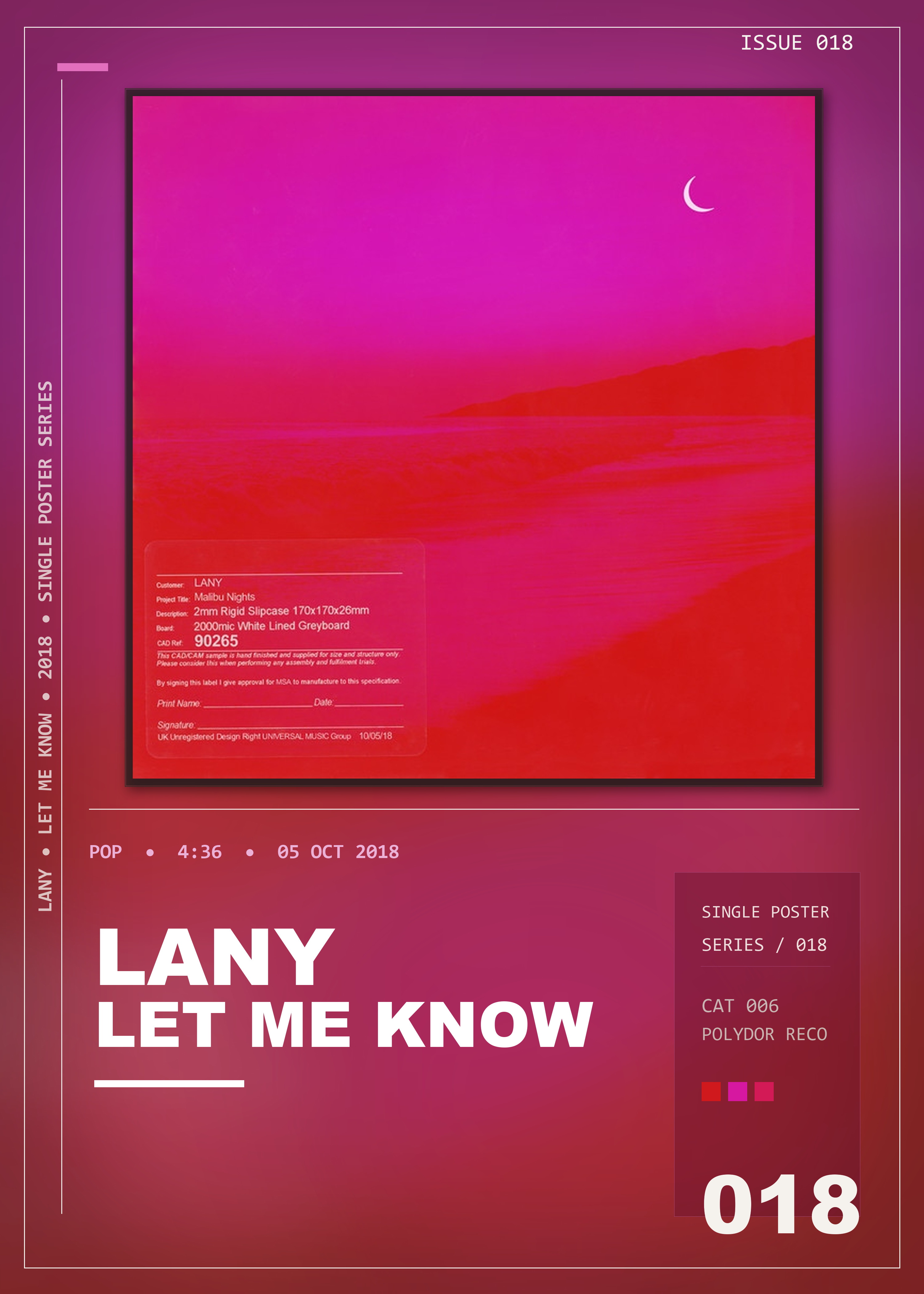 Music poster: LANY - Let Me Know