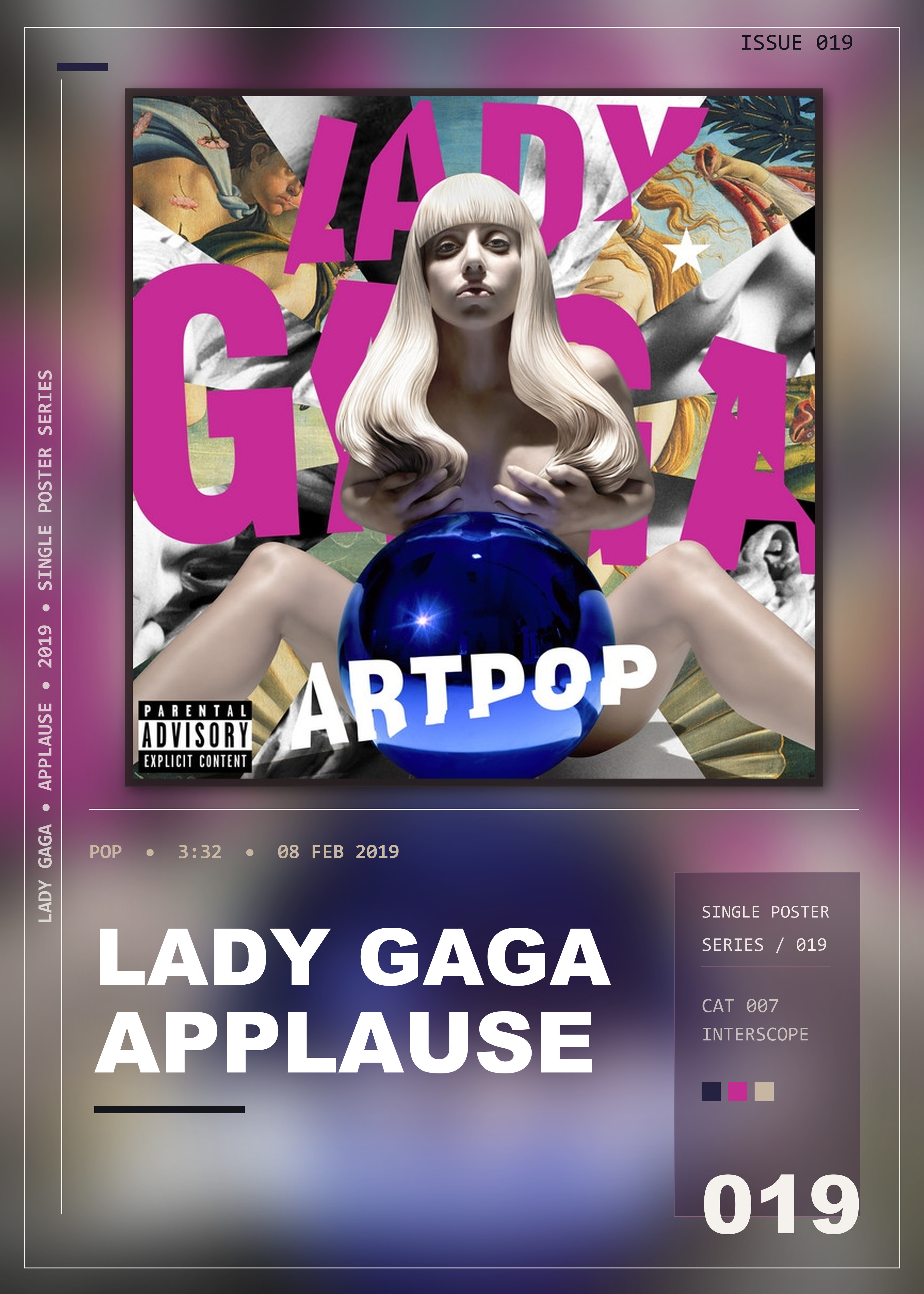 Music poster: Lady Gaga - Applause