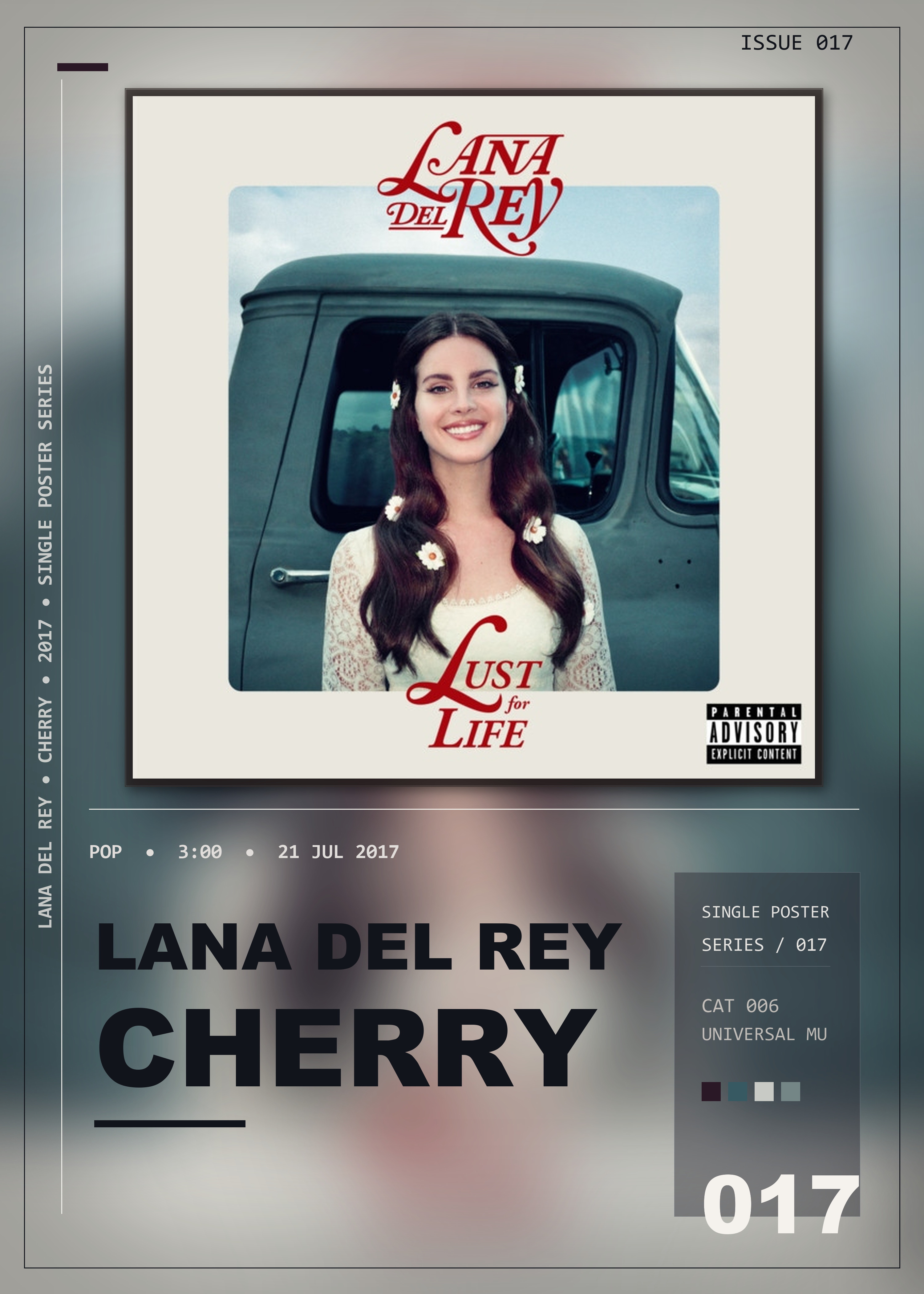 Music poster: Lana Del Rey - Cherry