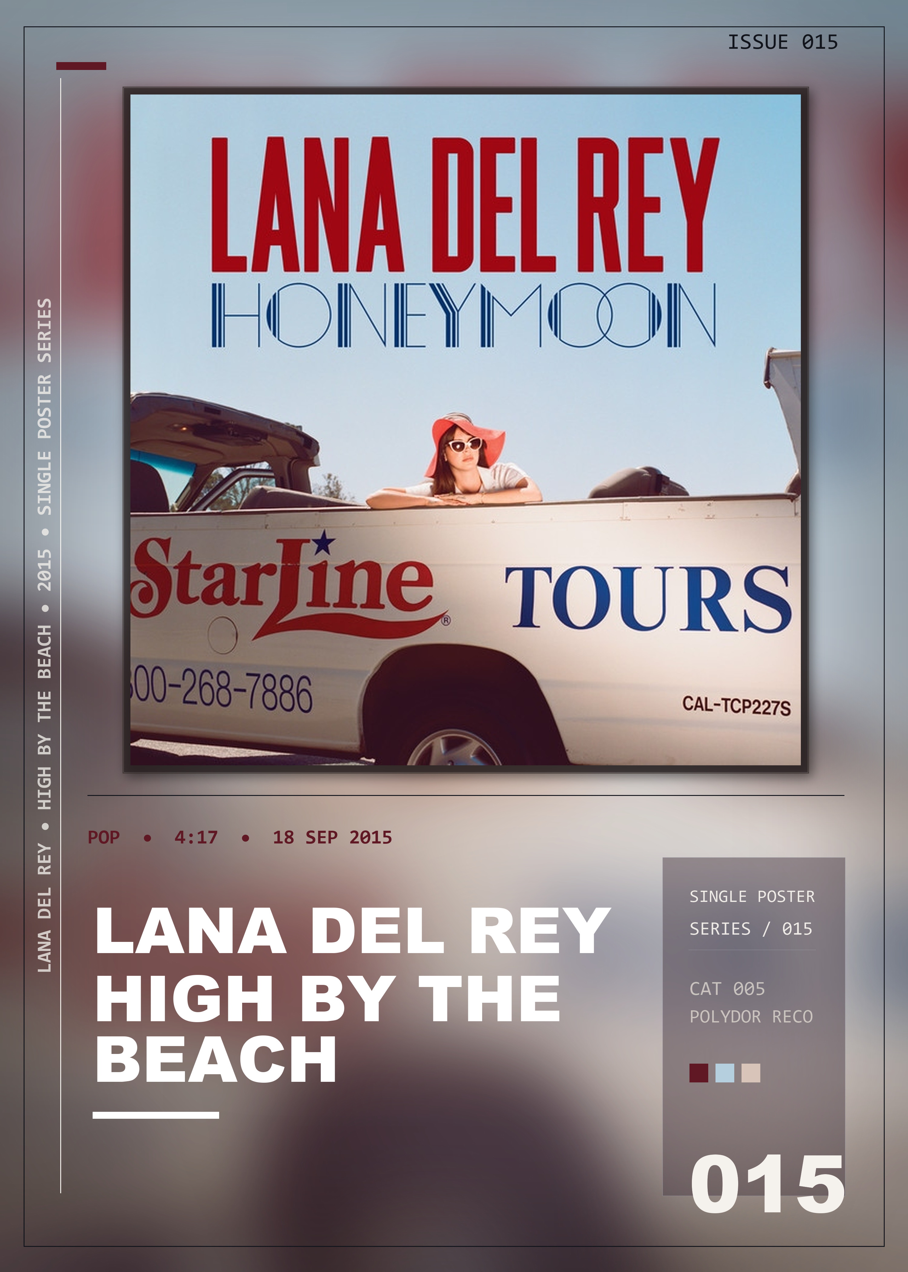 Music poster: Lana Del Rey - High By The Beach