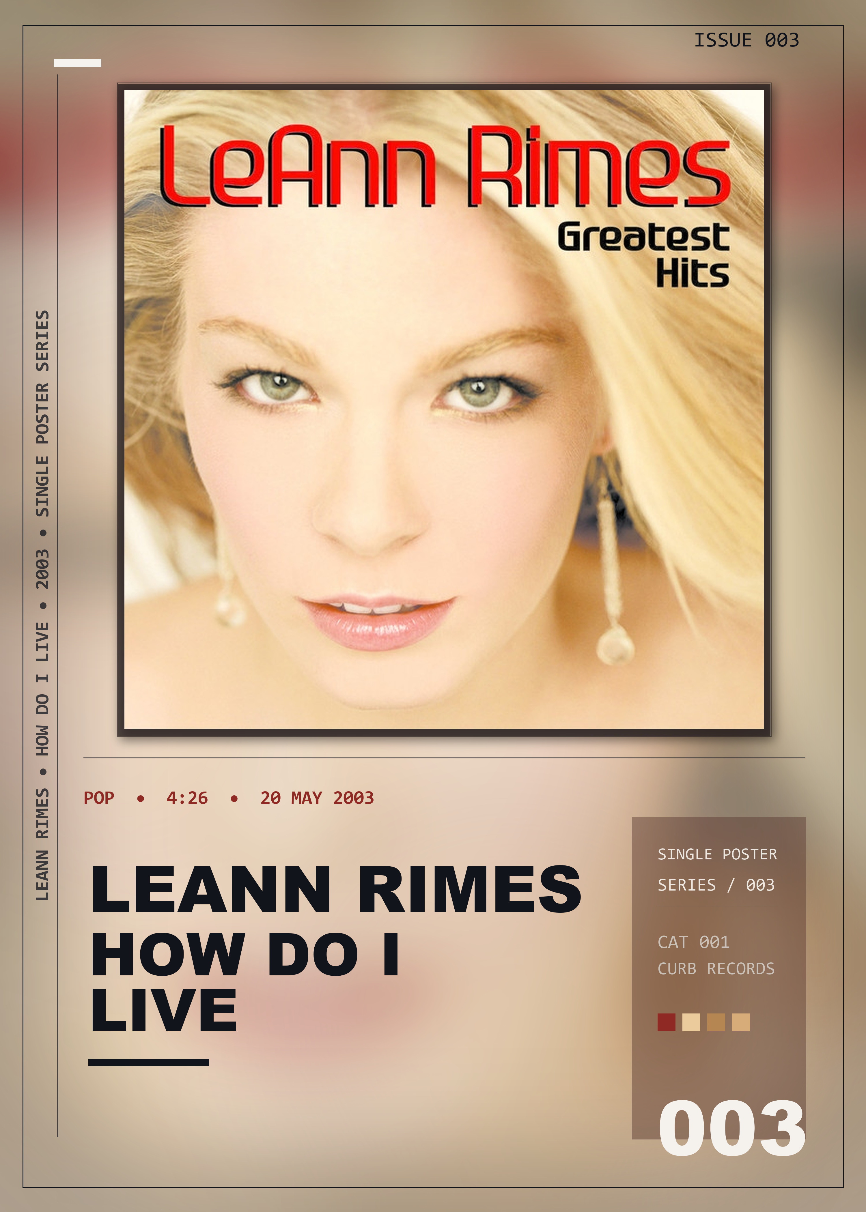 Music poster: LeAnn Rimes - How Do I Live