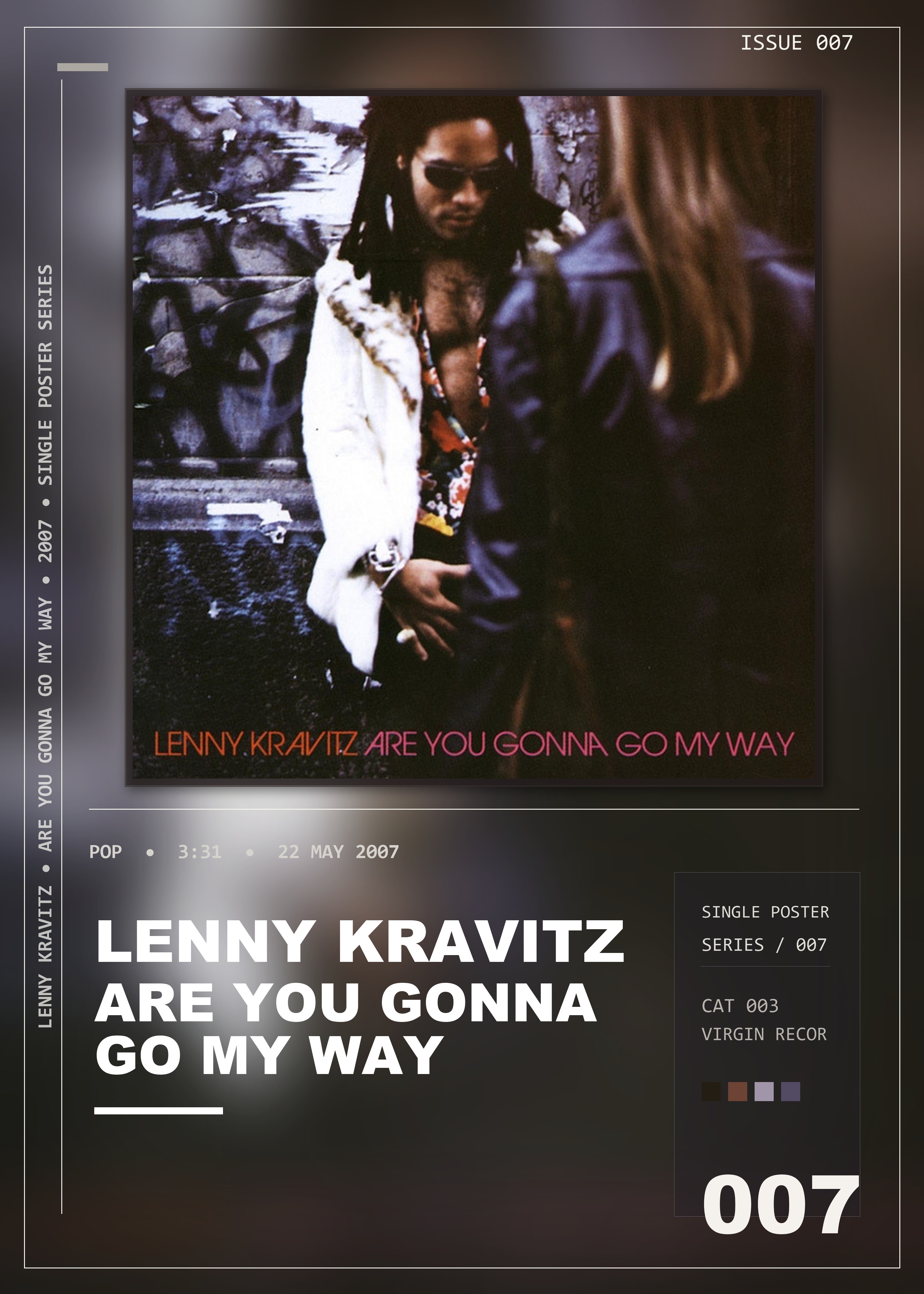 Music poster: Lenny Kravitz - Are You Gonna Go My Way