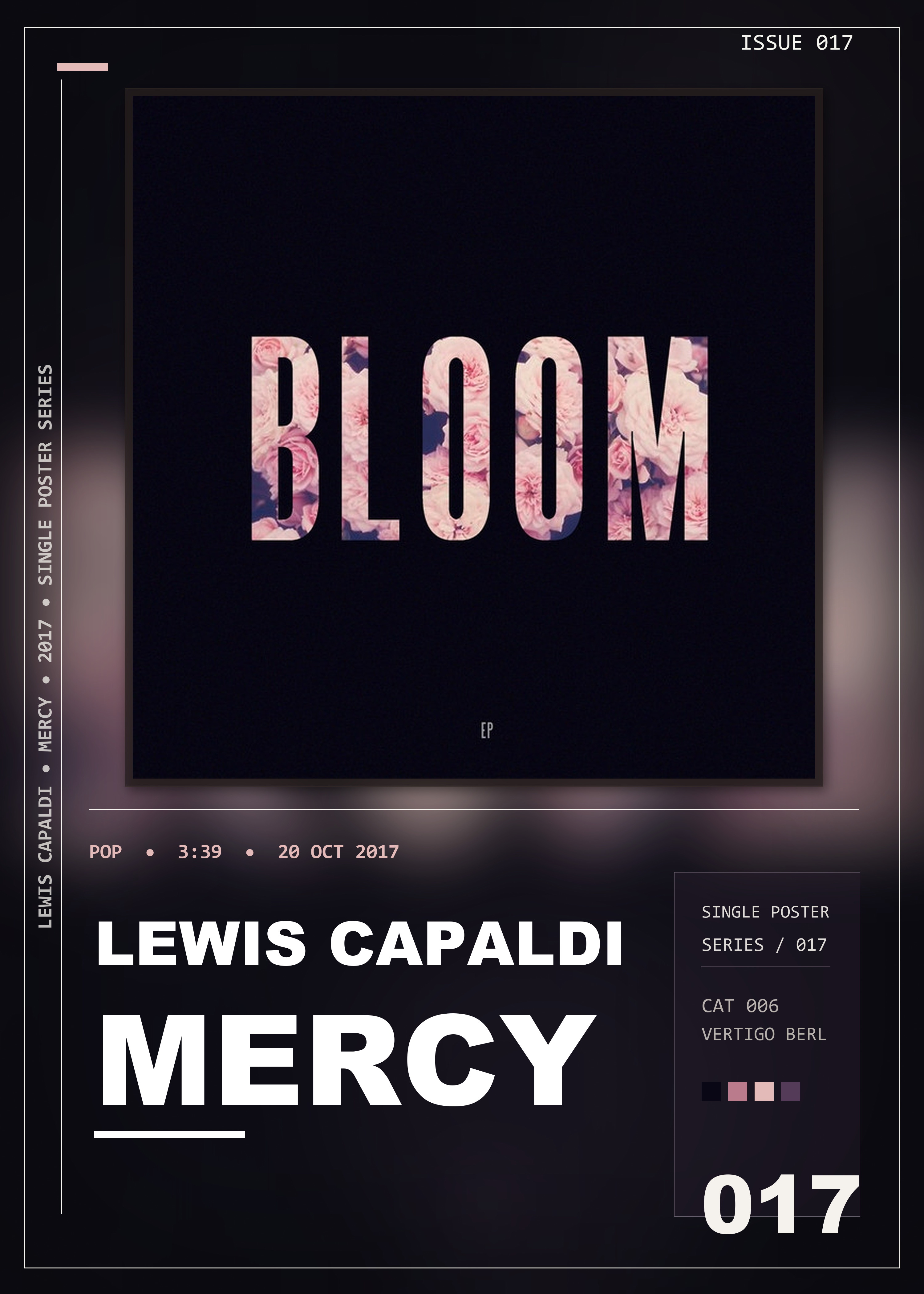 Music poster: Lewis Capaldi - Mercy
