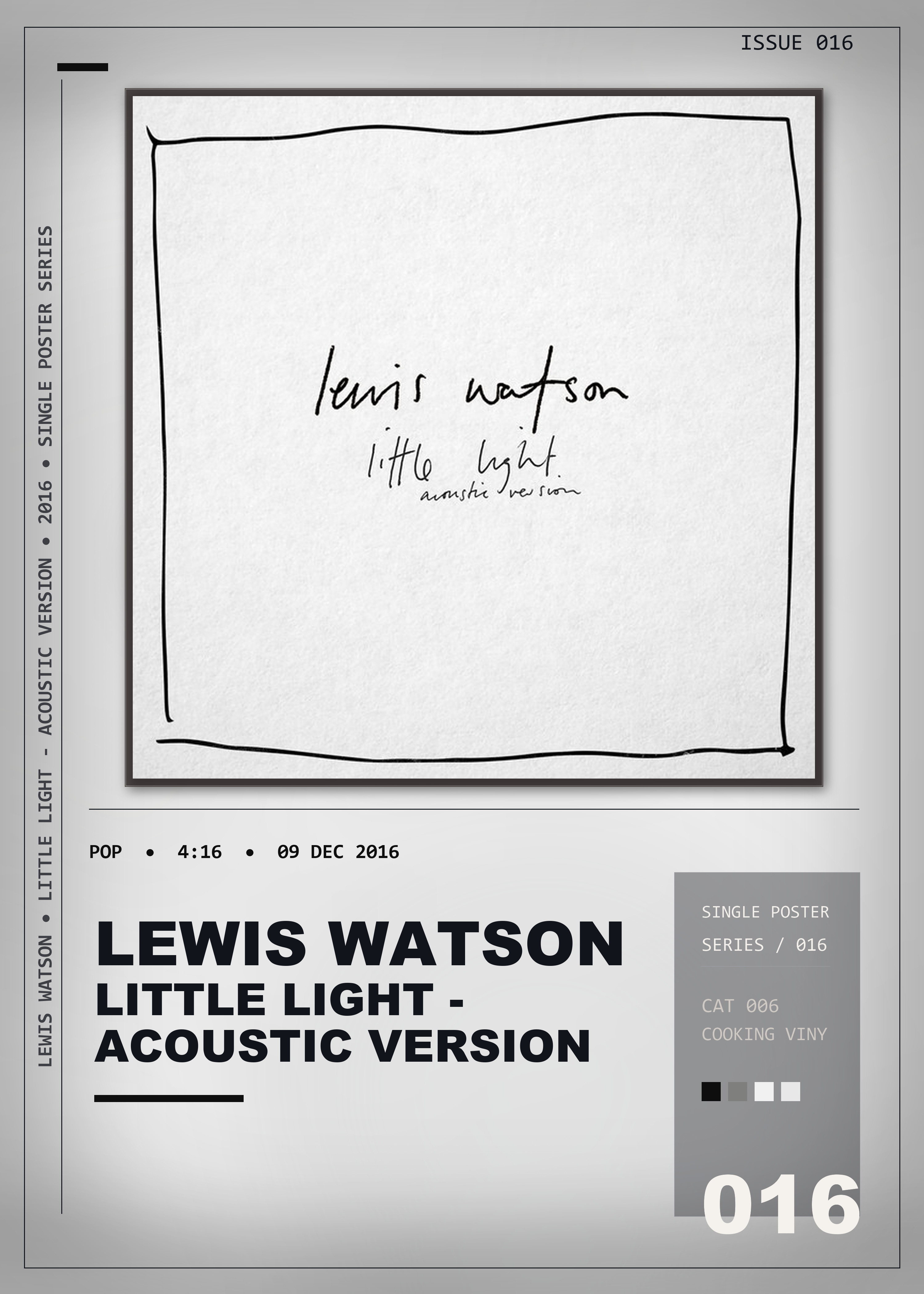 Music poster: Lewis Watson - little light - acoustic version