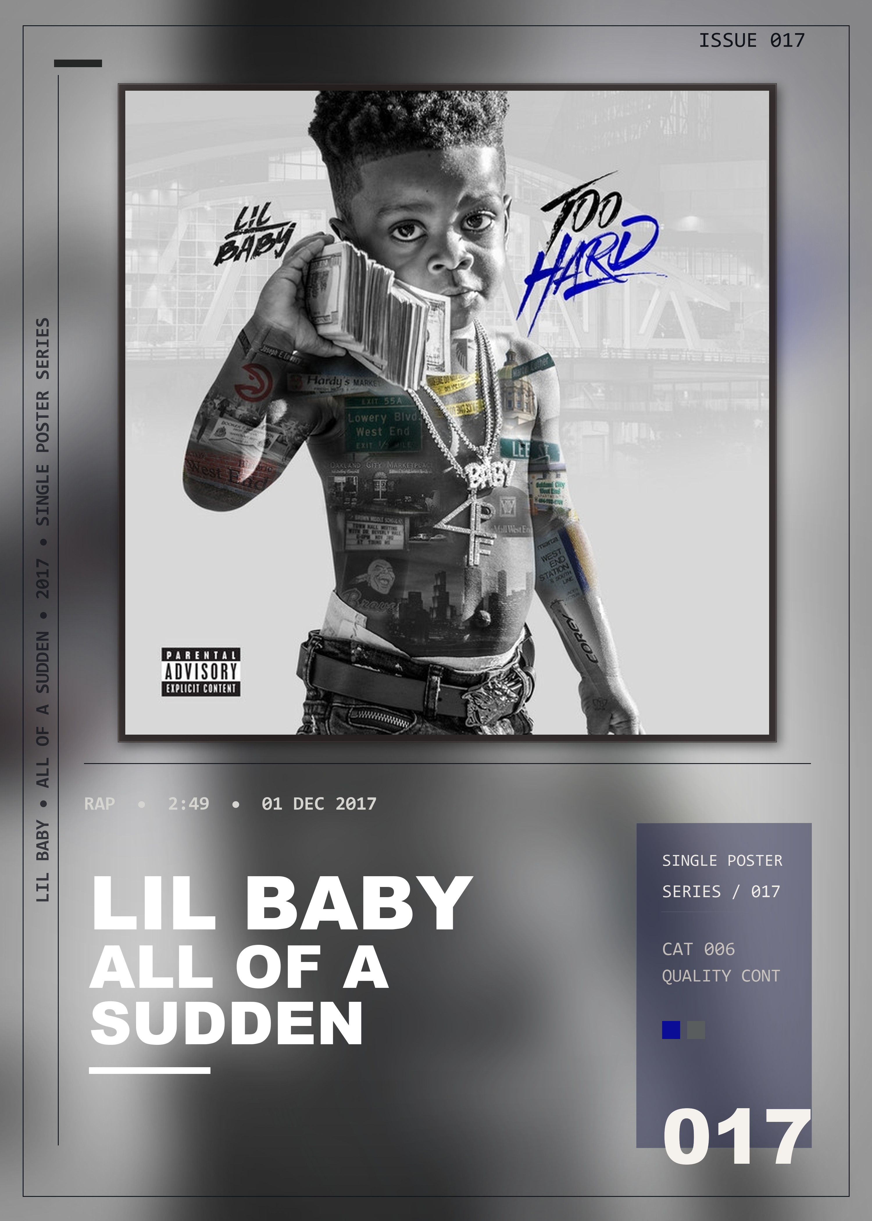 Music poster: Lil Baby - All Of A Sudden