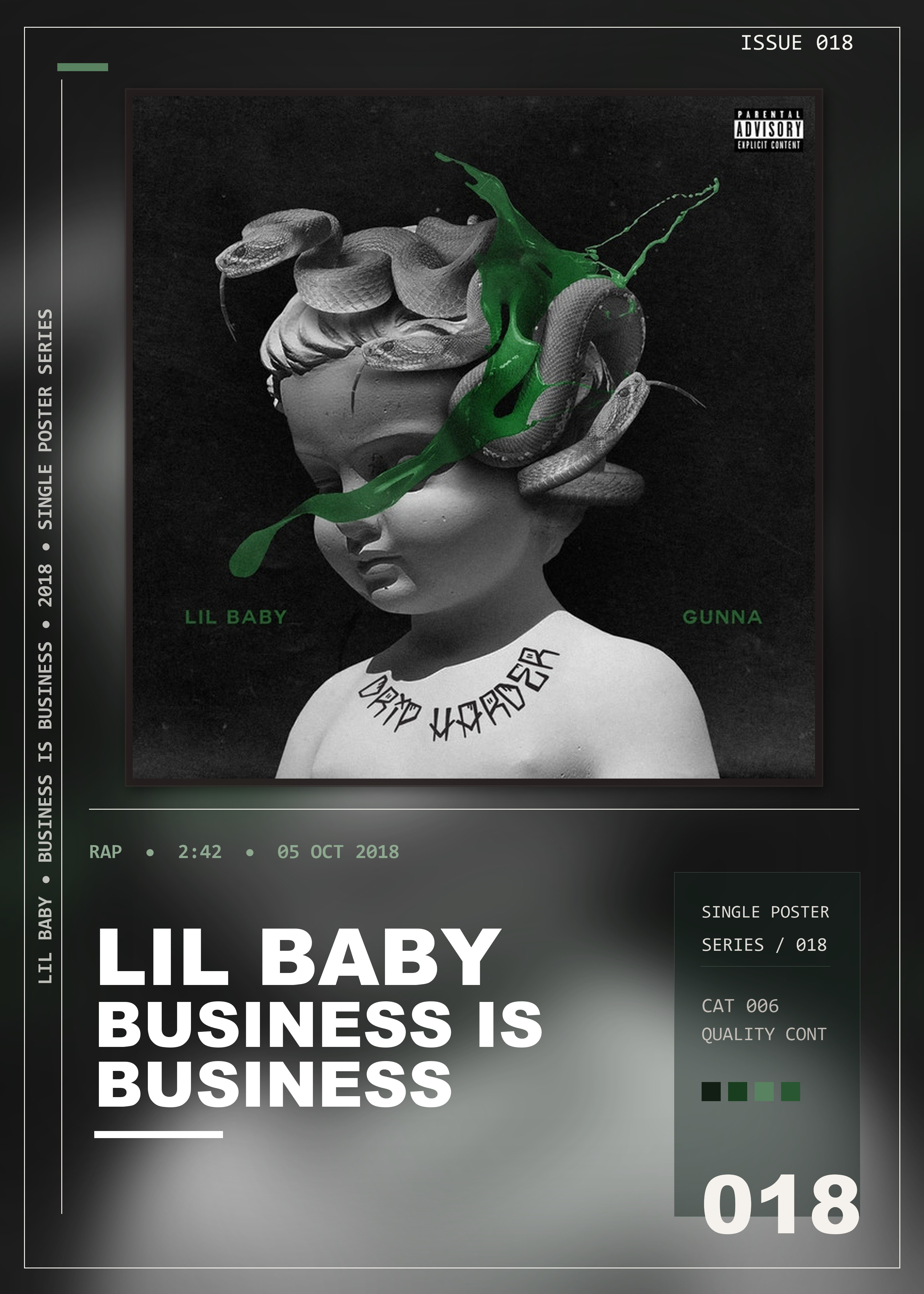 Music poster: Lil Baby - Business Is Business Lil Baby Gunna