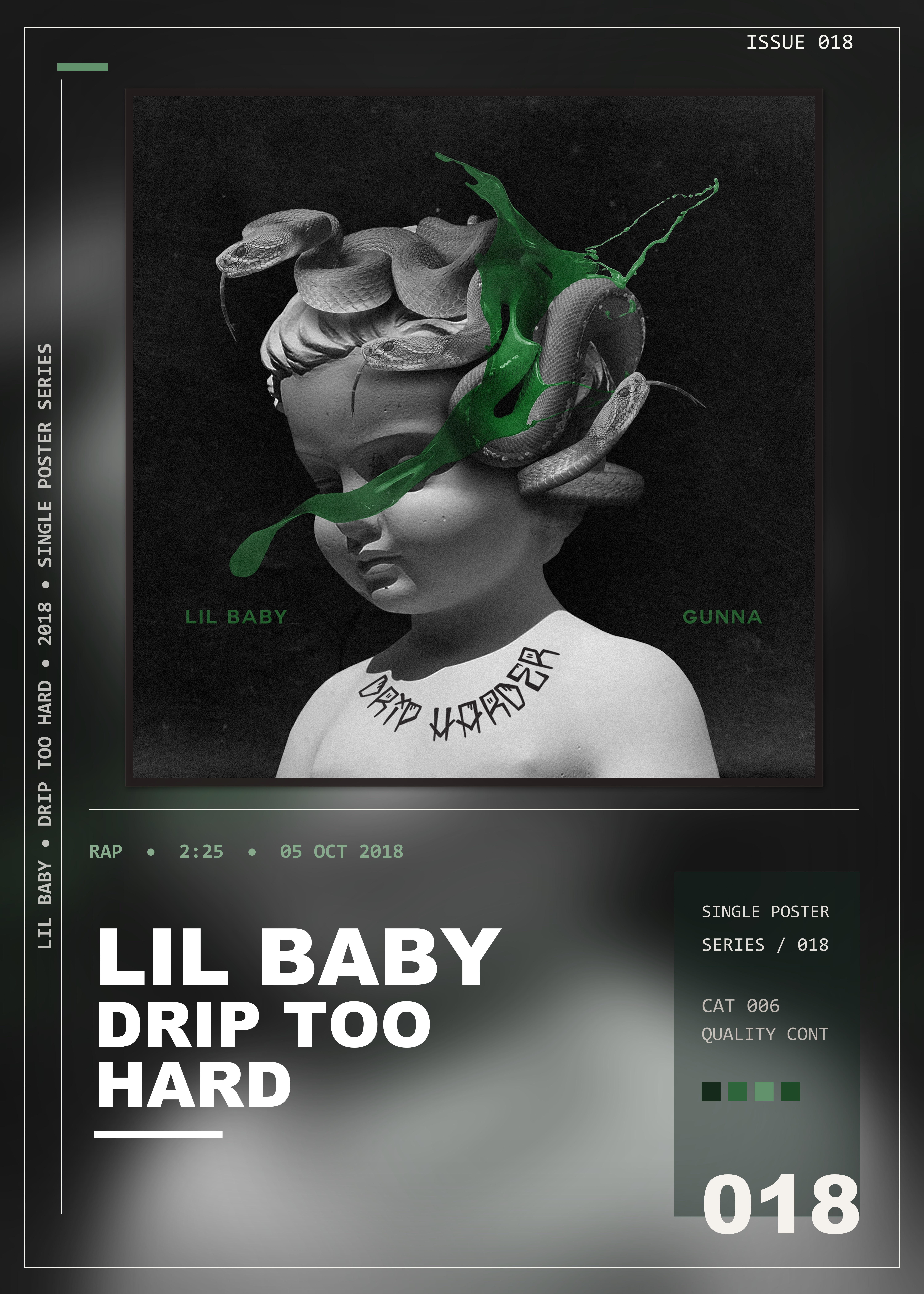 Music poster: Lil Baby - Drip Too Hard Lil Baby Gunna