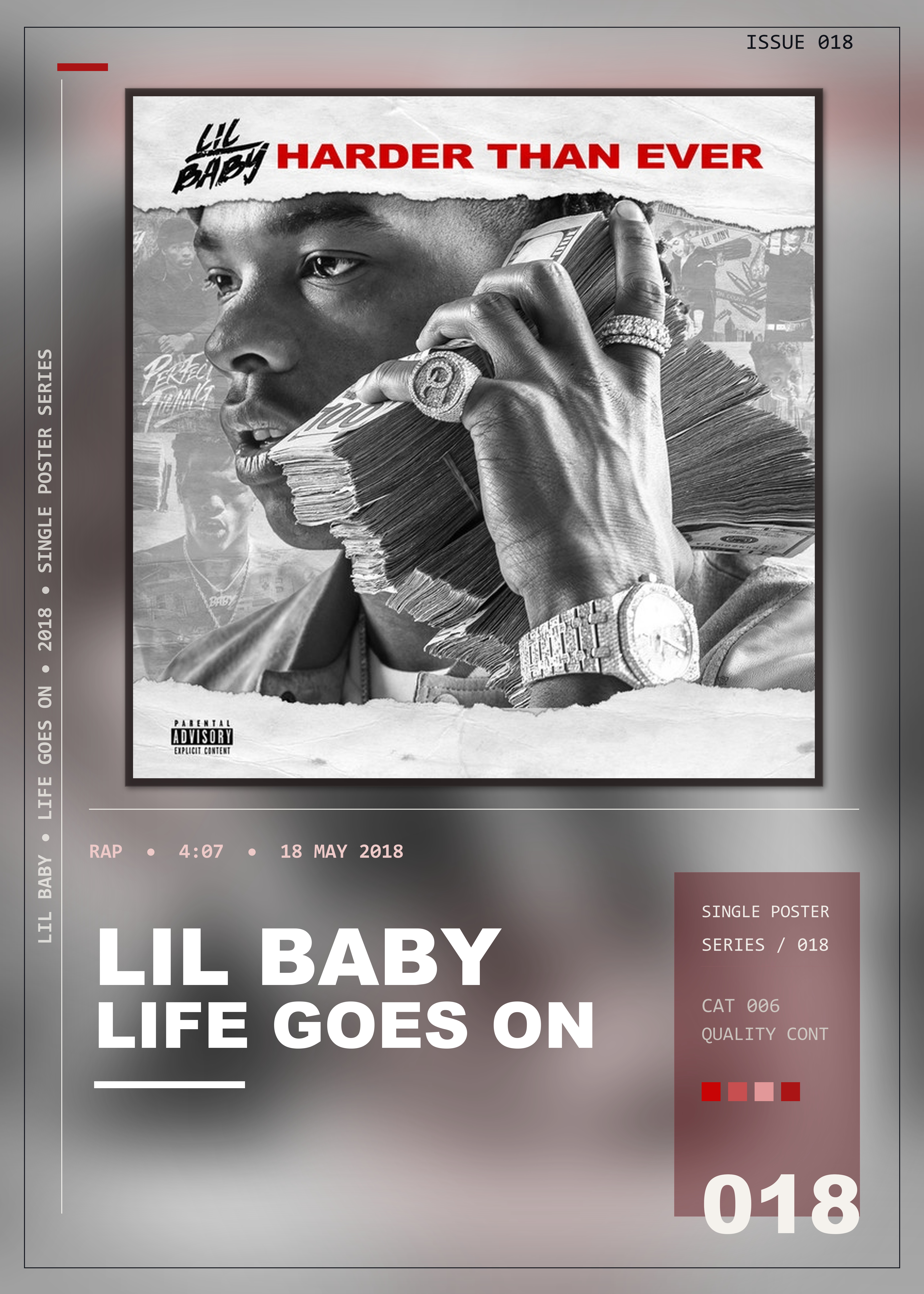 Music poster: Lil Baby - Life Goes On