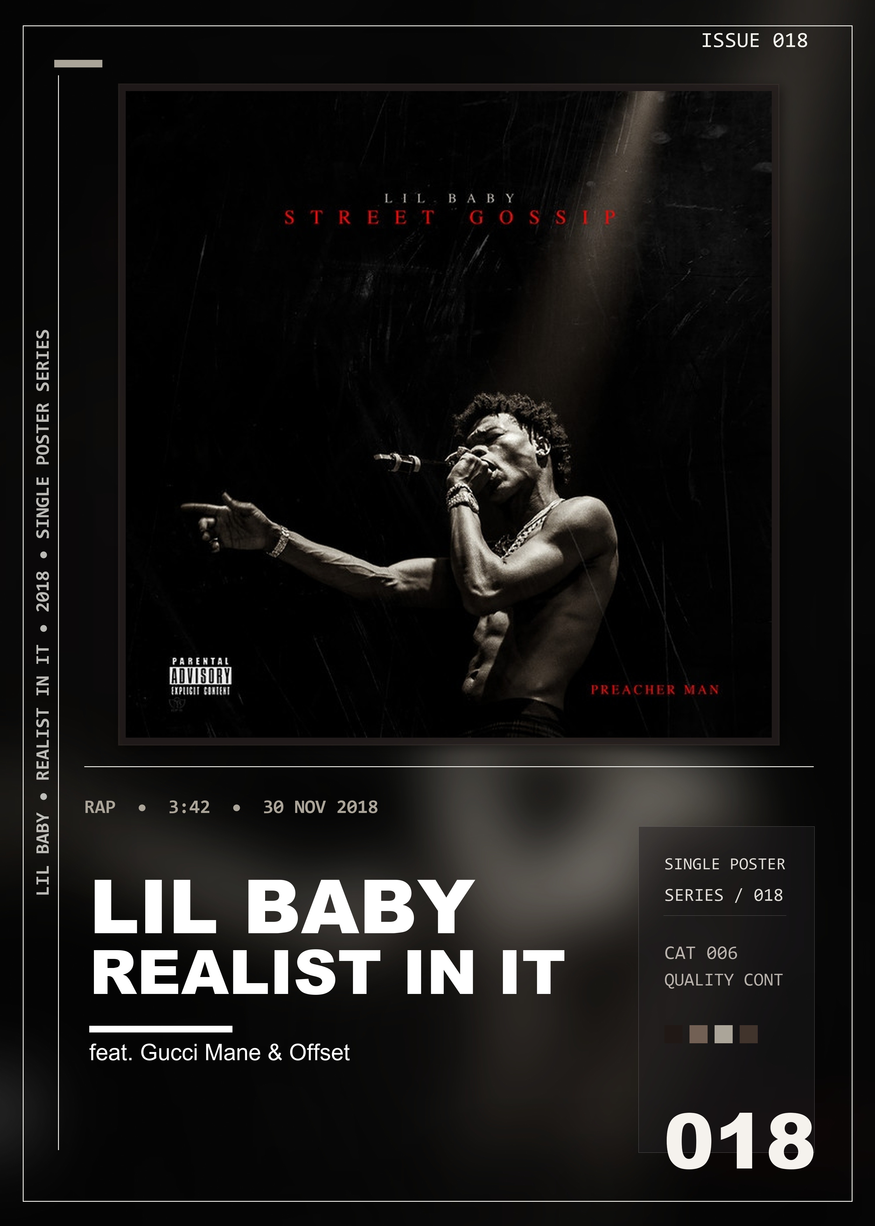 Music poster: Lil Baby - Realist In It feat Gucci Mane Offset