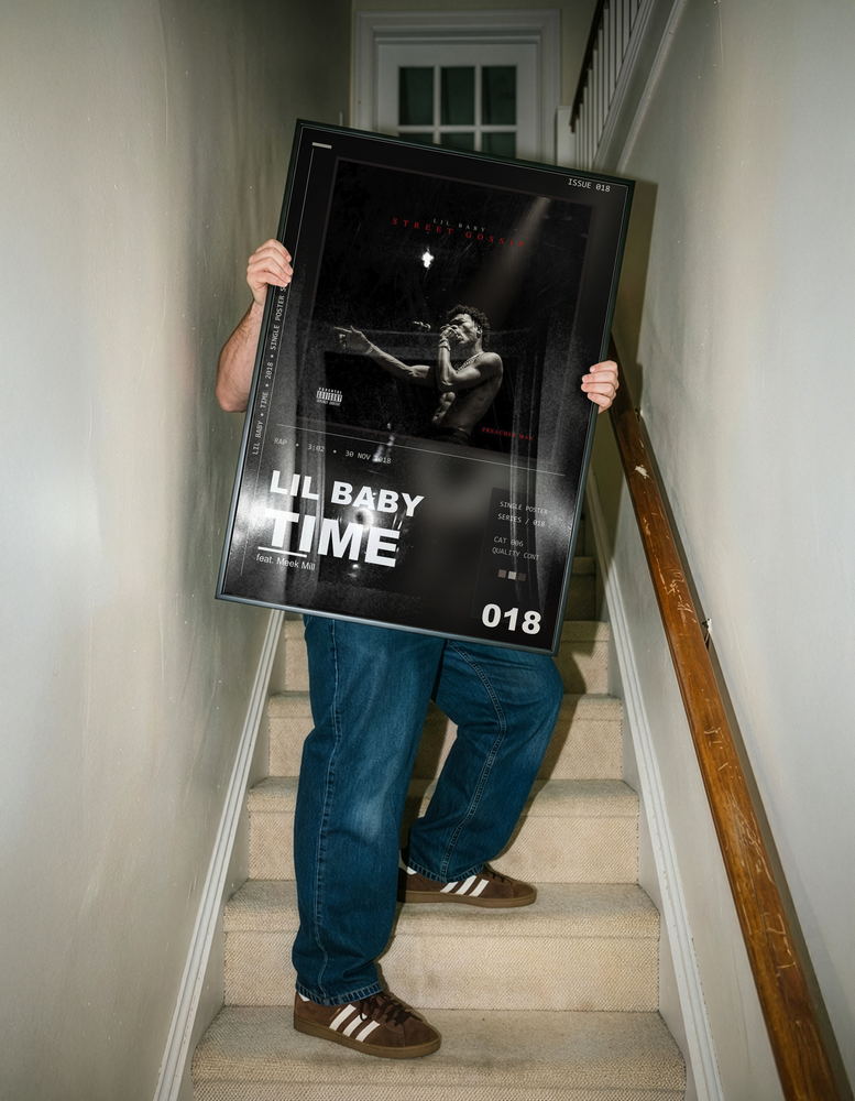Music poster: Lil Baby - Time feat Meek Mill