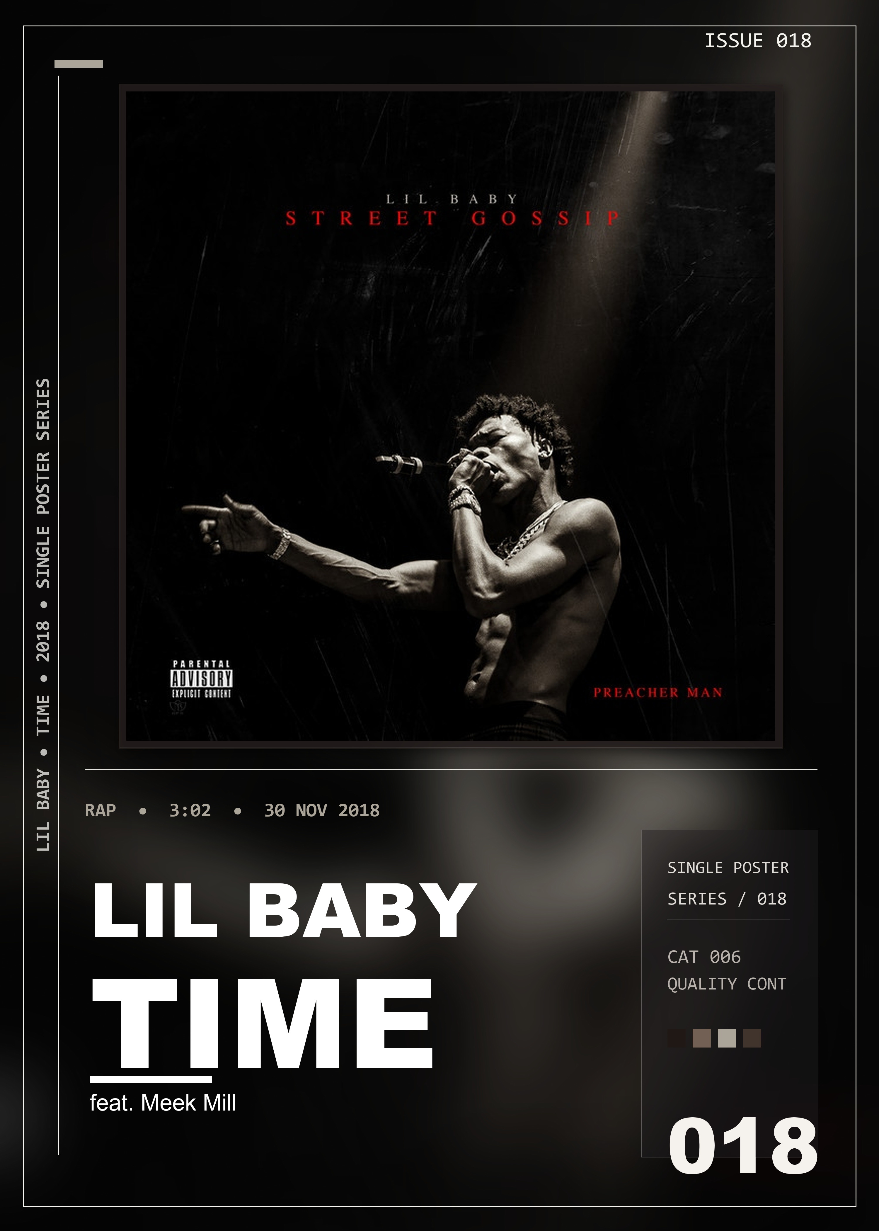 Music poster: Lil Baby - Time feat Meek Mill