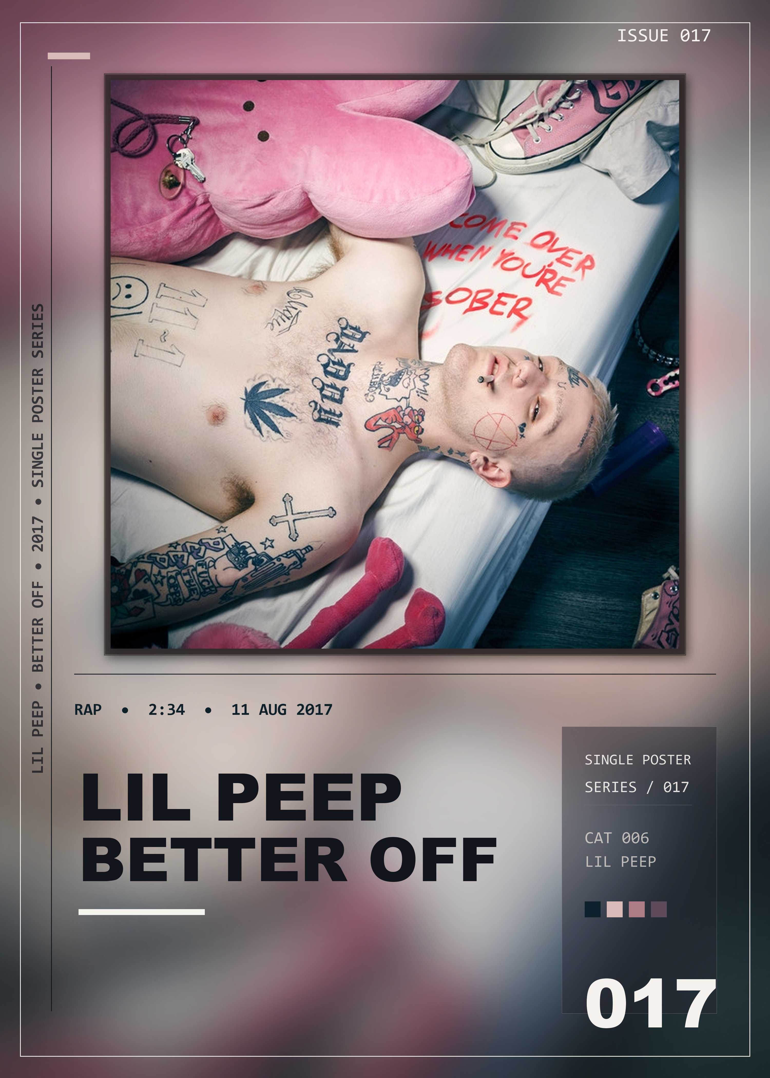 Music poster: Lil Peep - Better Off Dying