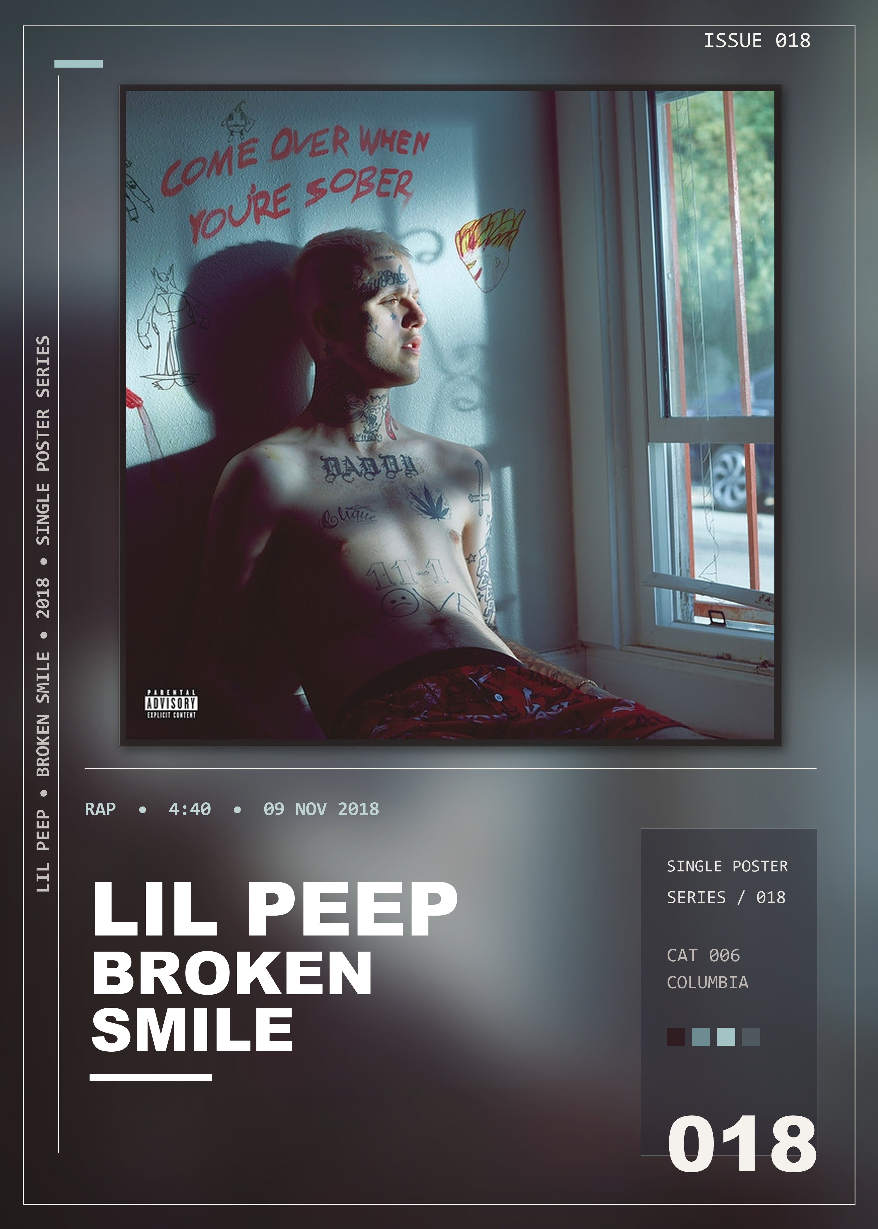 Music poster: Lil Peep - Broken Smile My All