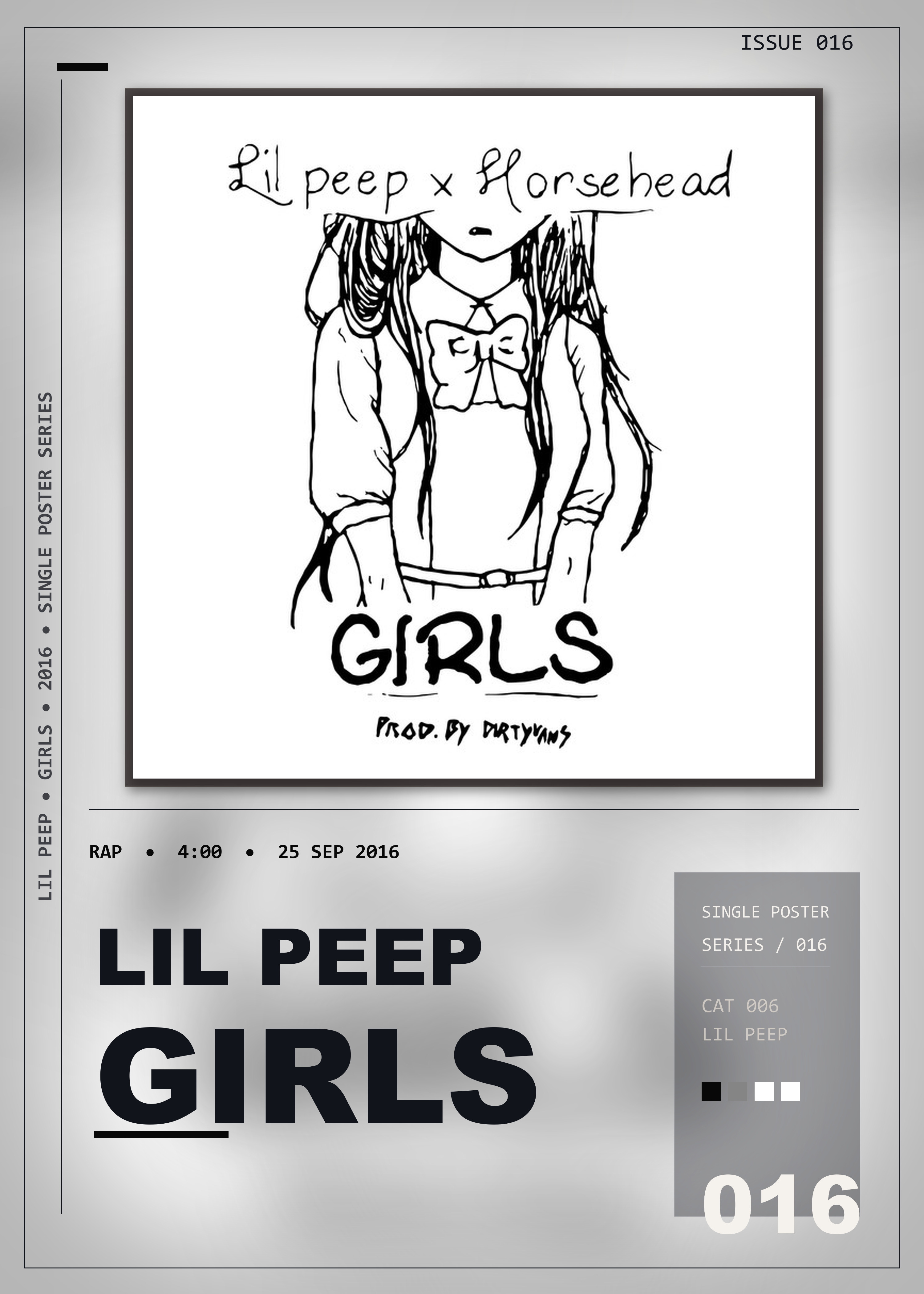 Music poster: Lil Peep - Girls