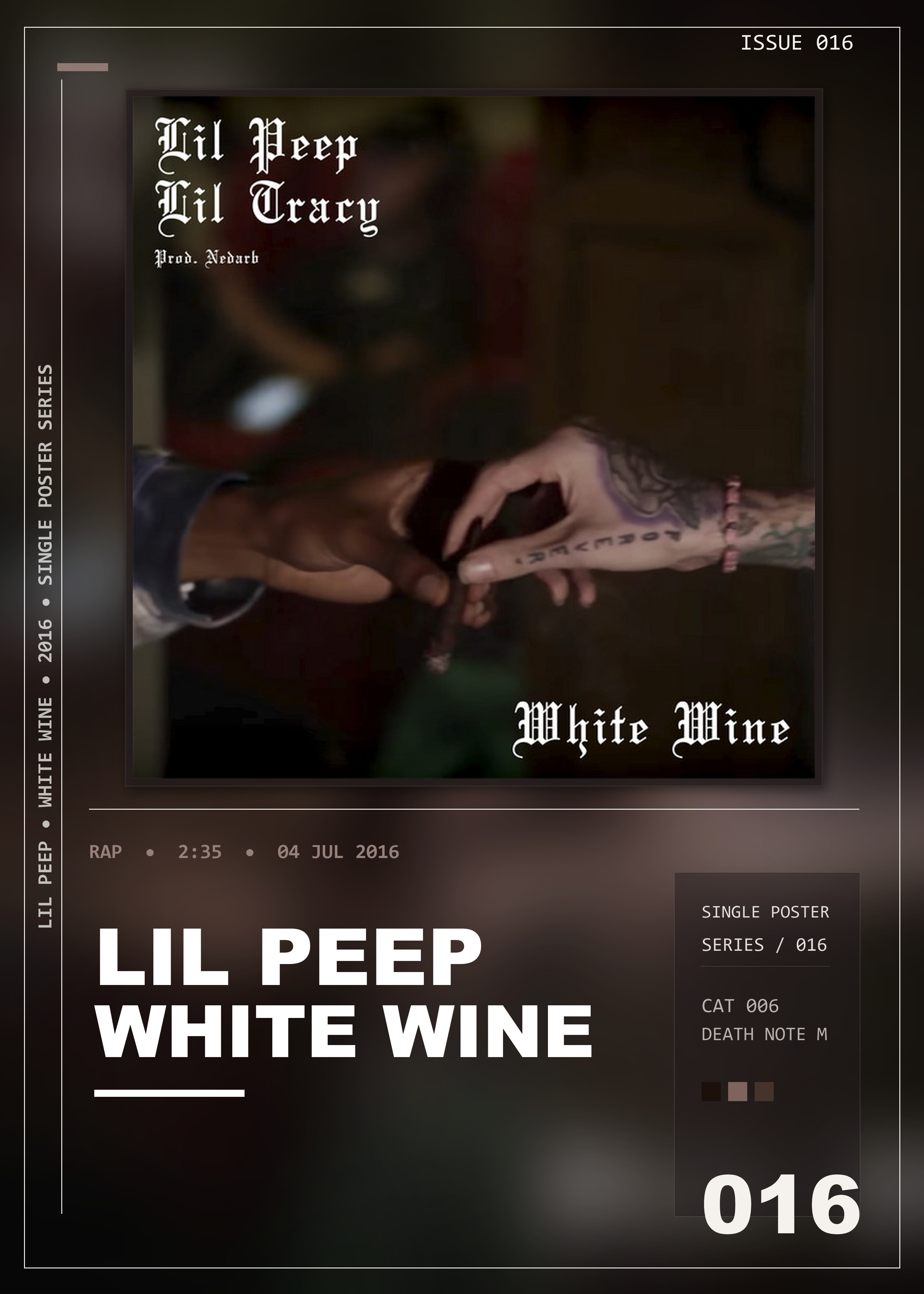 Music poster: Lil Peep - White Wine