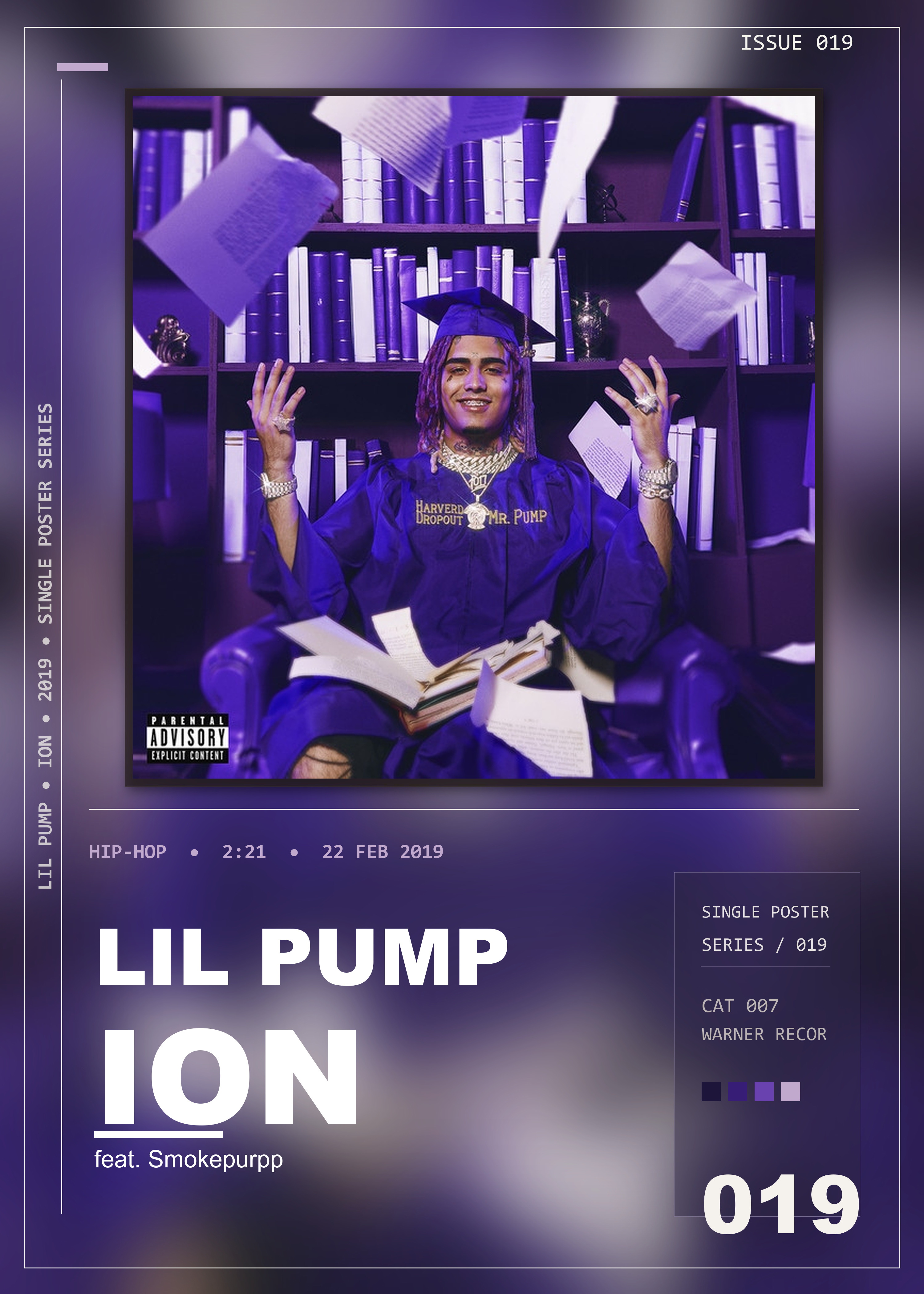 Music poster: Lil Pump - ION feat Smokepurpp