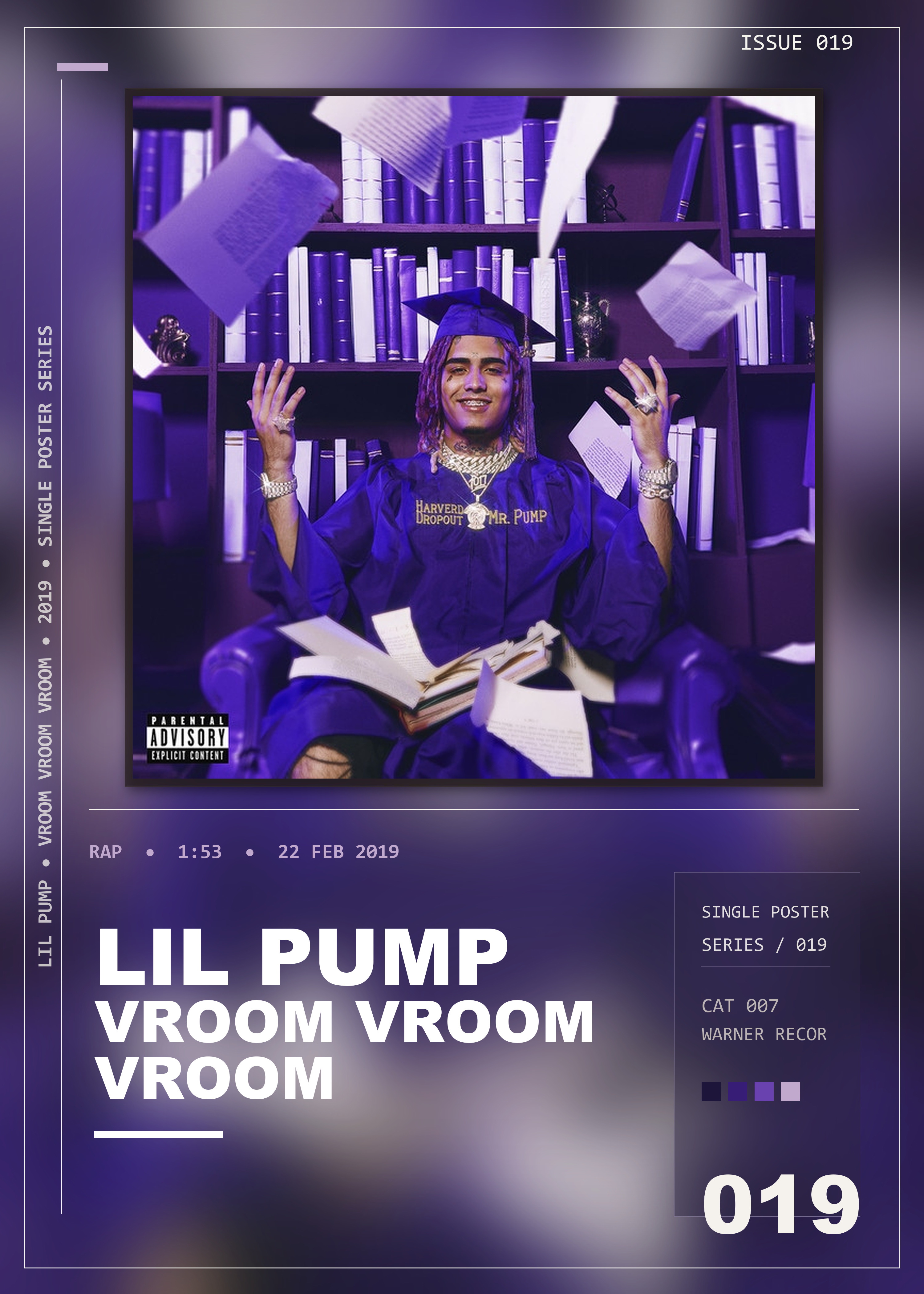 Music poster: Lil Pump - Vroom Vroom Vroom