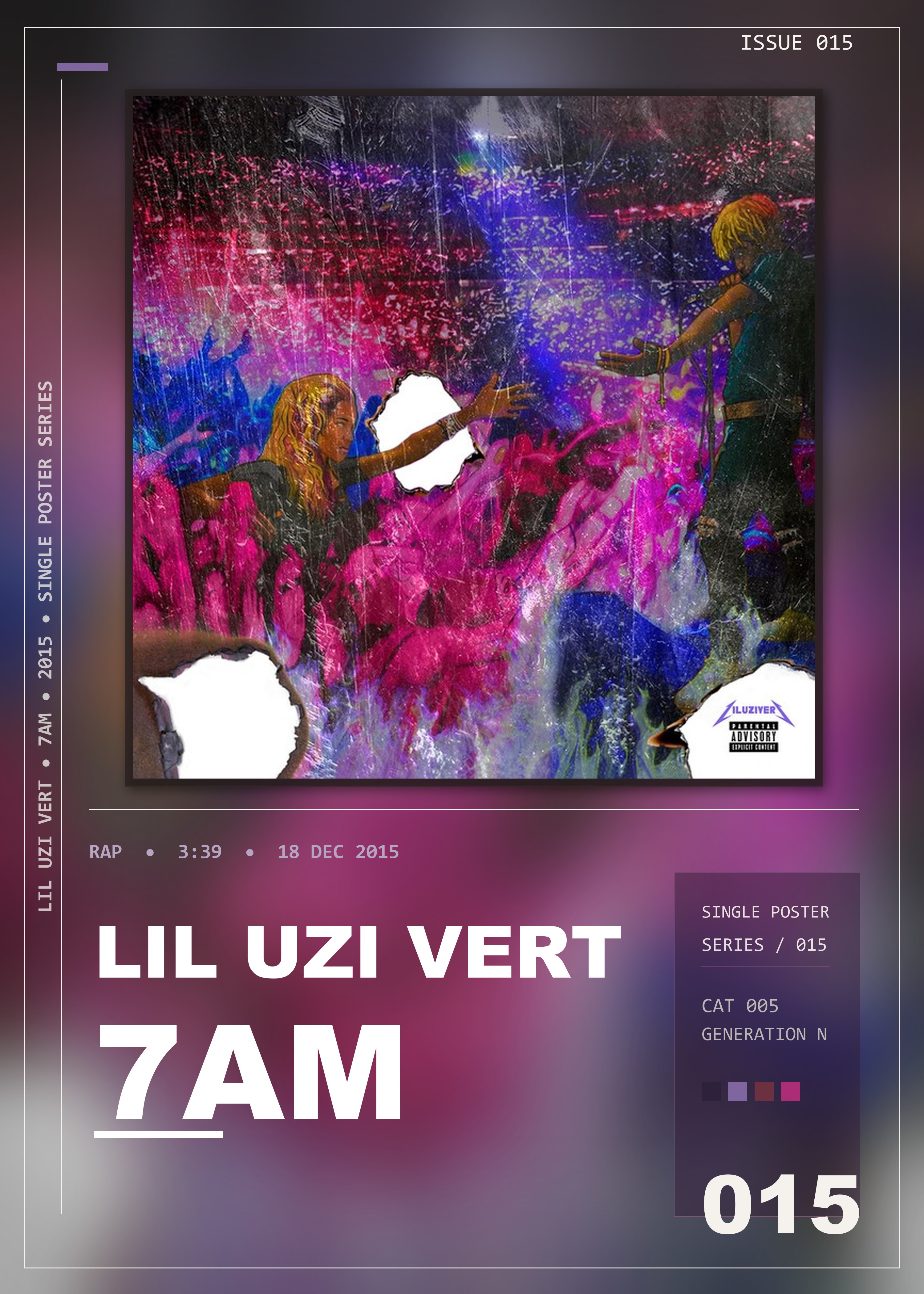 Music poster: Lil Uzi Vert - 7am
