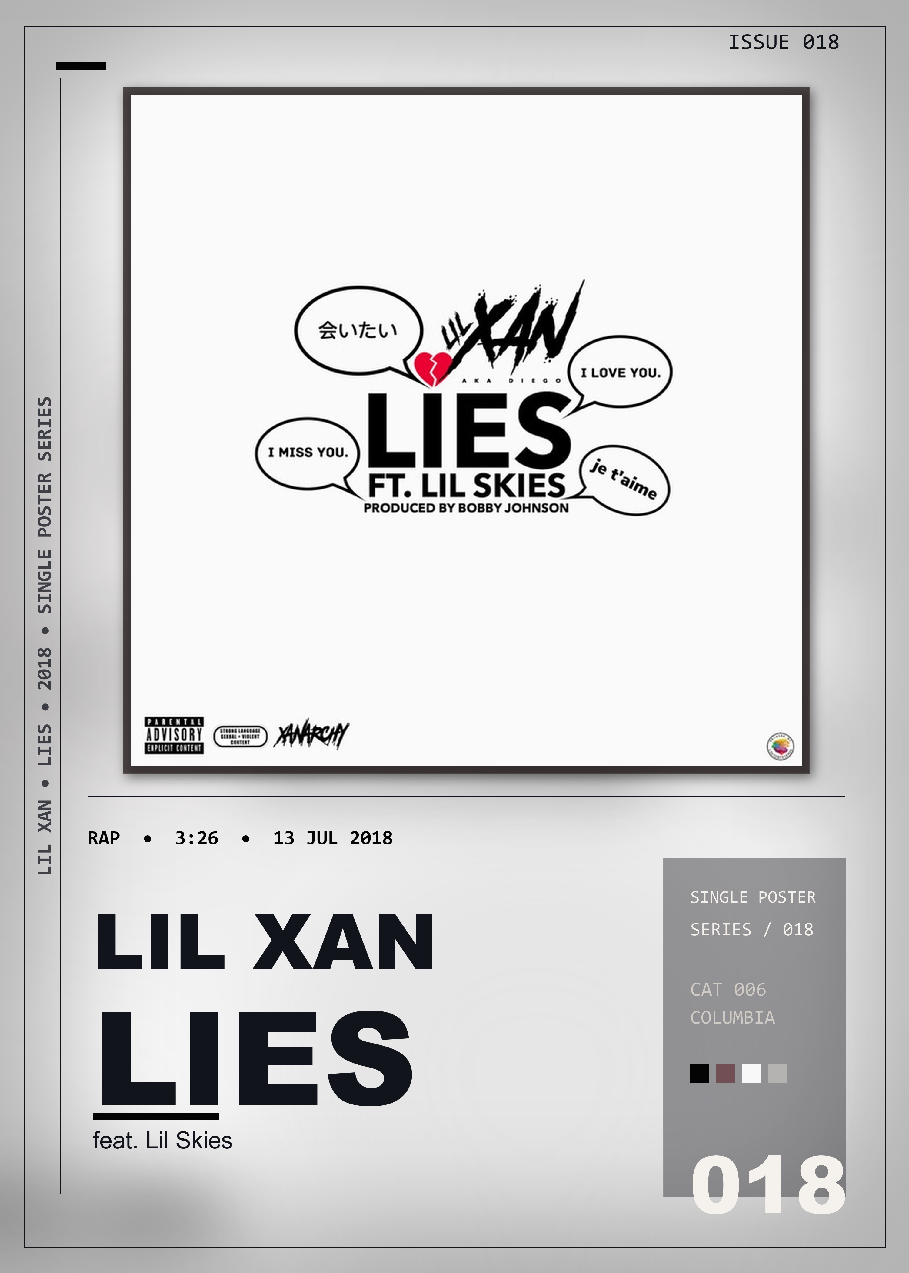 Music poster: Lil Xan - Lies feat Lil Skies