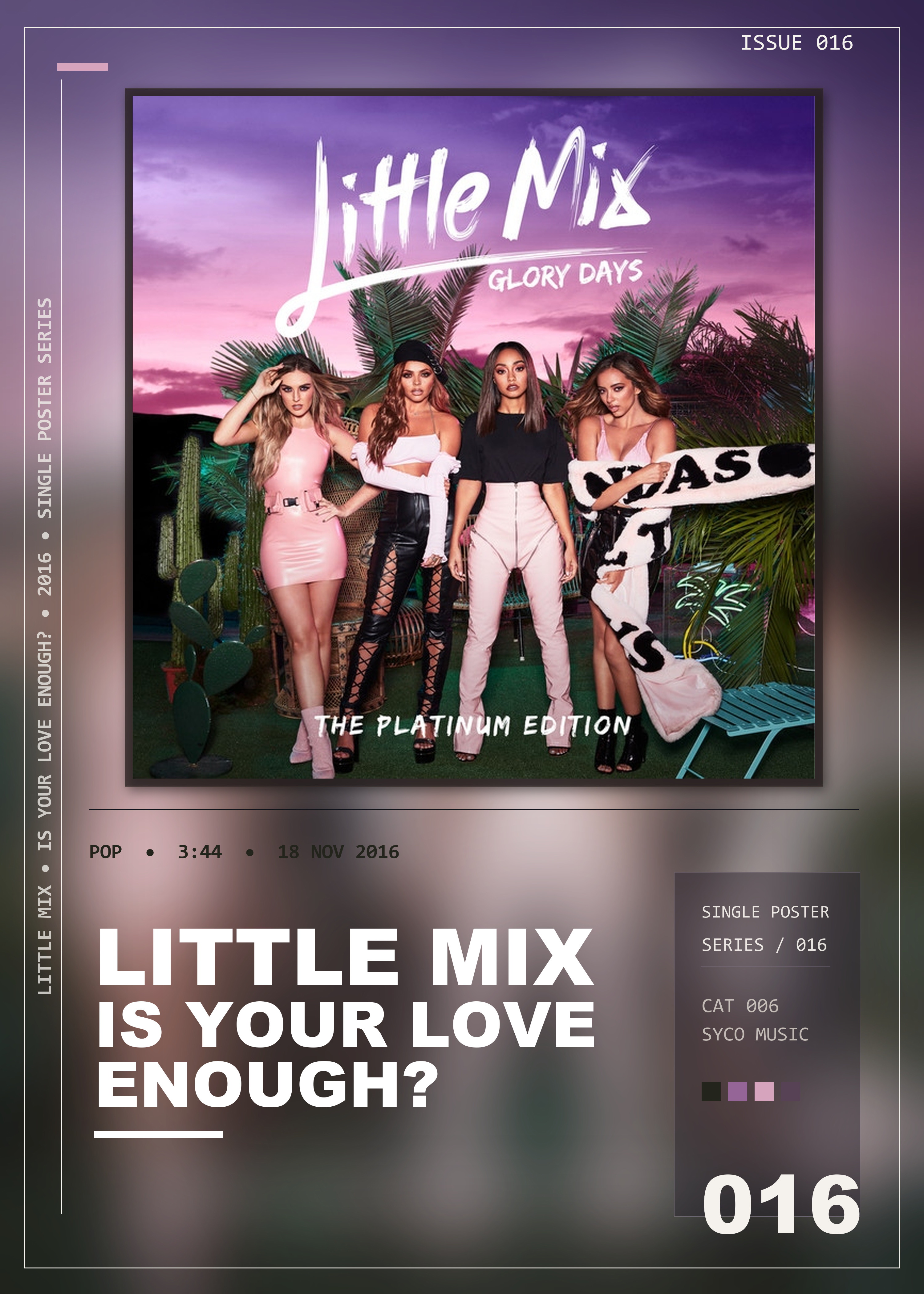 Music poster: Little Mix - Is Your Love Enough