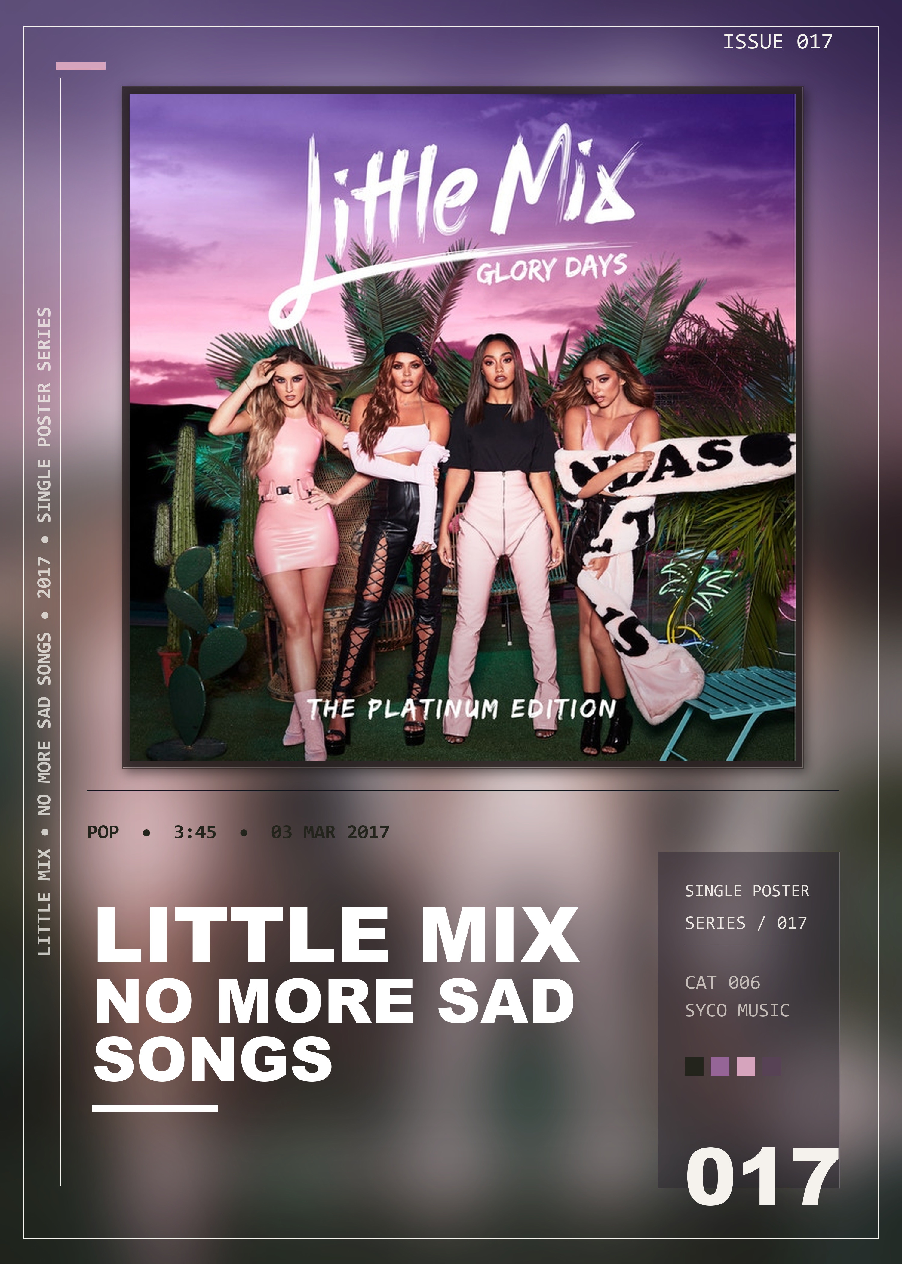 Music poster: Little Mix - No More Sad Songs