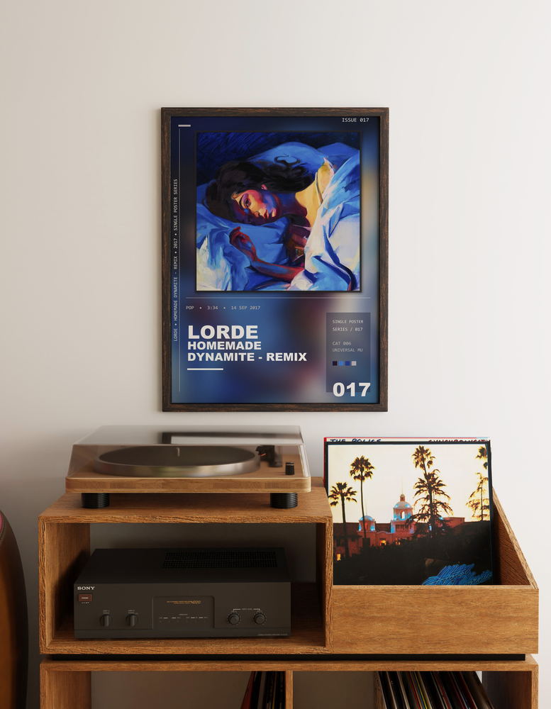 Music poster: Lorde - Homemade Dynamite - REMIX