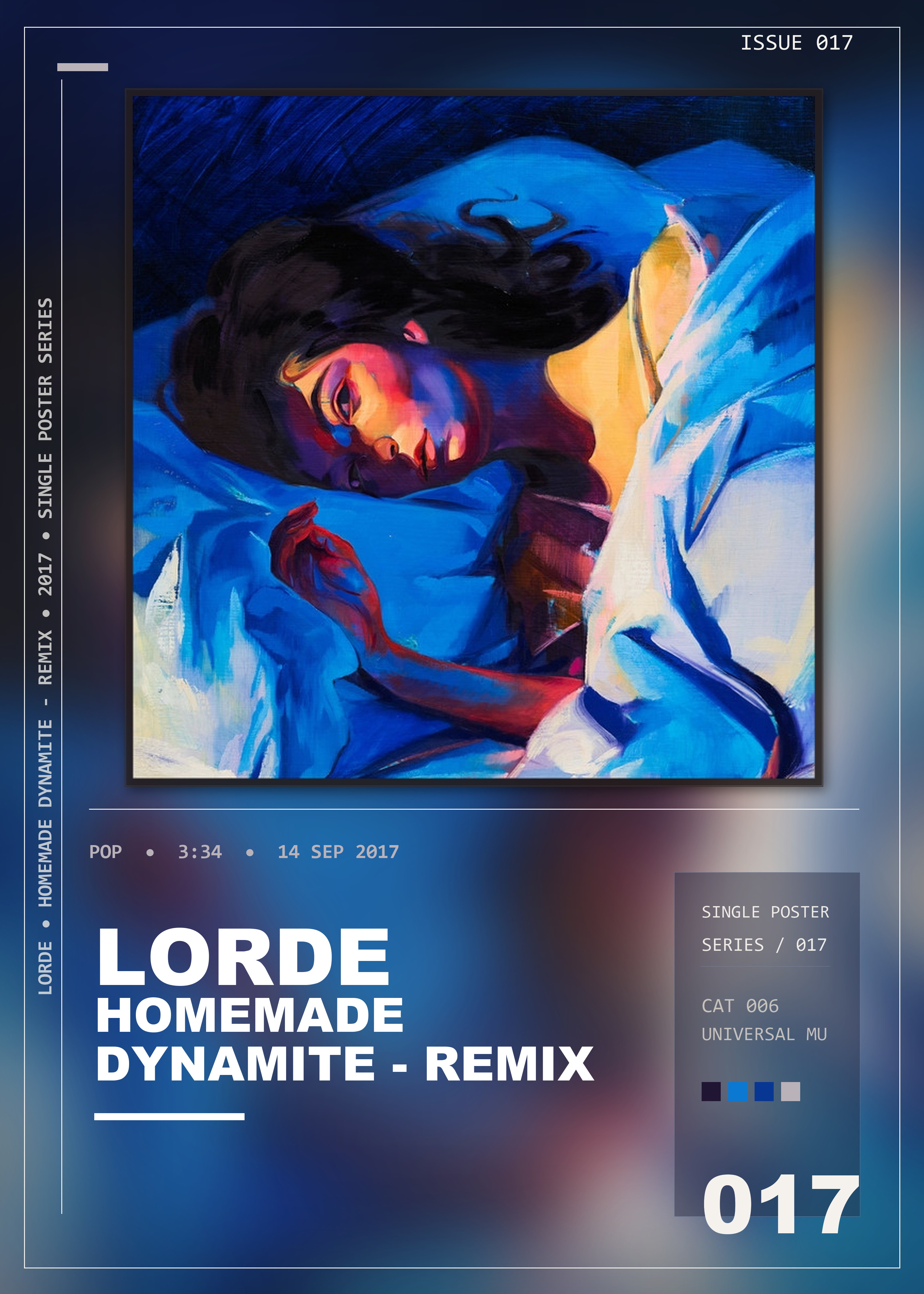 Music poster: Lorde - Homemade Dynamite - REMIX