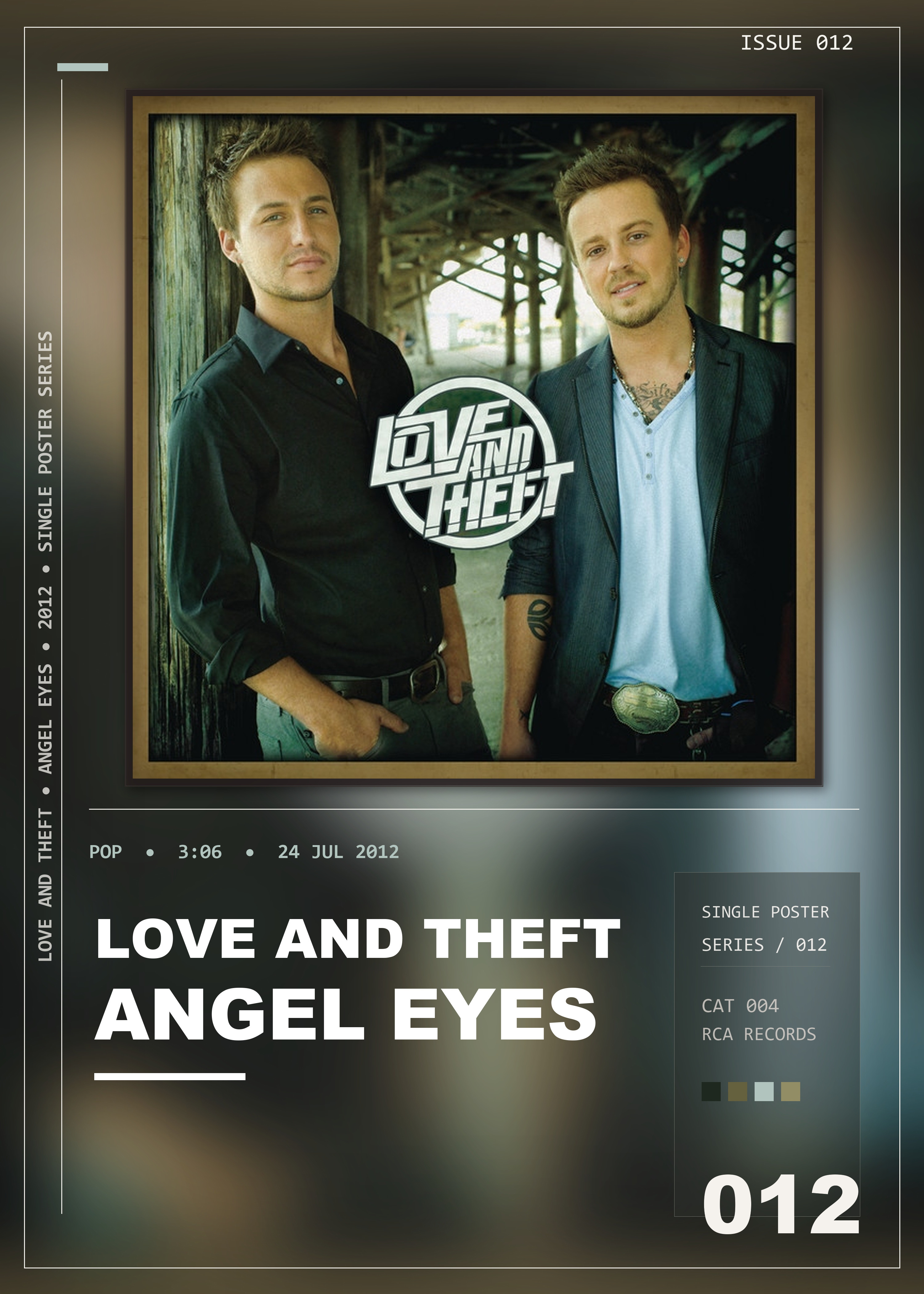 Music poster: Love and Theft - Angel Eyes