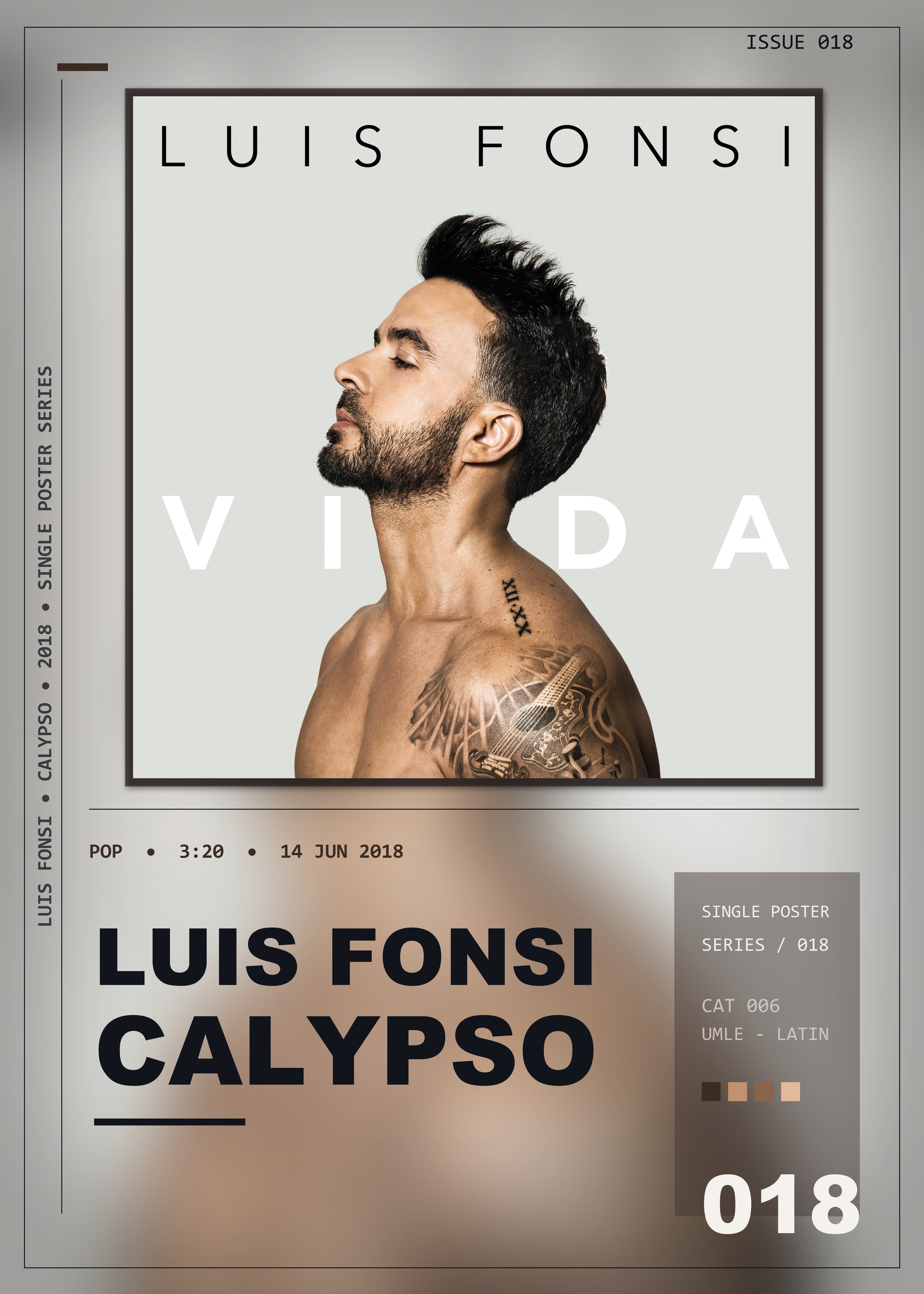 Music poster: Luis Fonsi - Calypso
