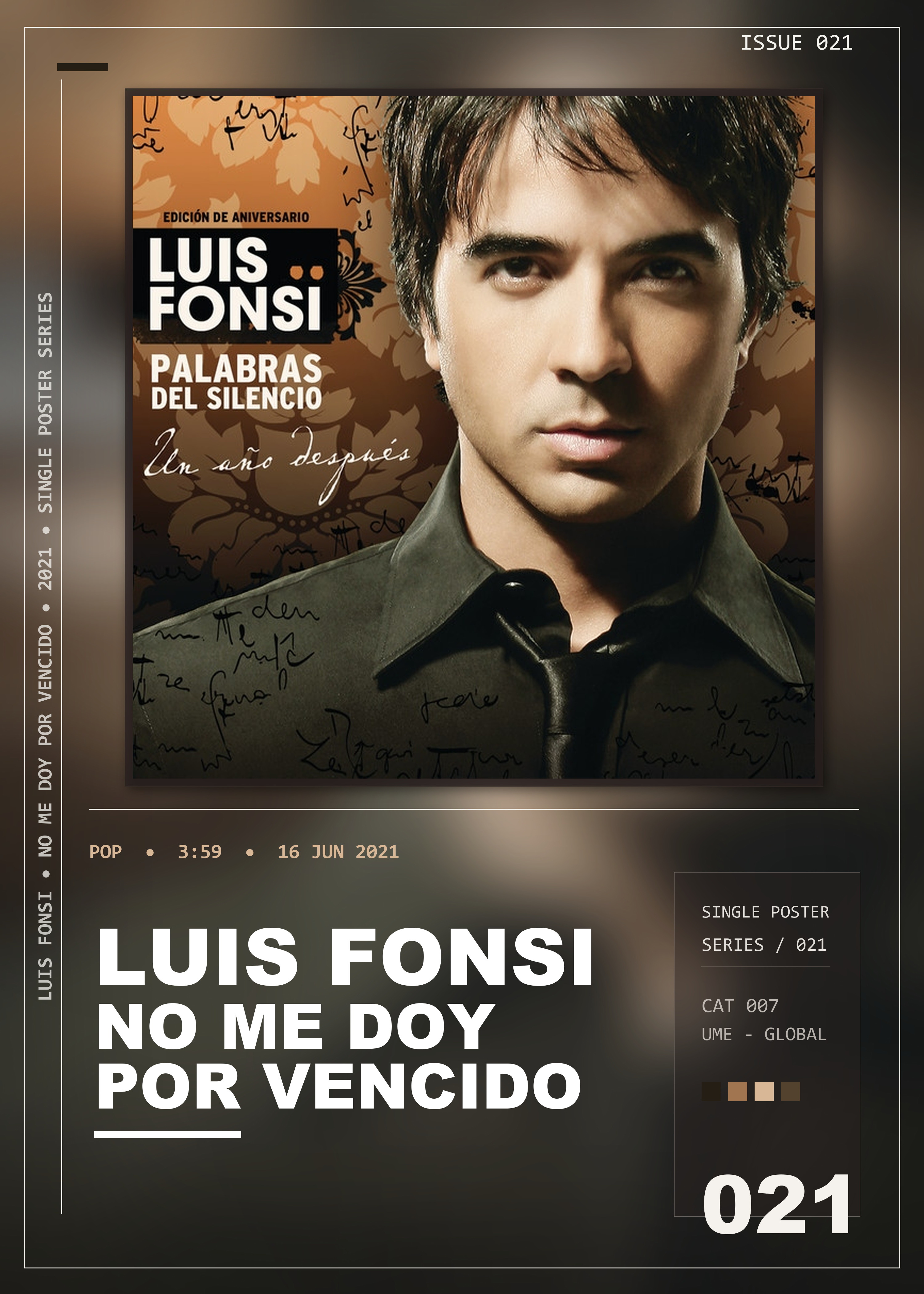Music poster: Luis Fonsi - No Me Doy Por Vencido