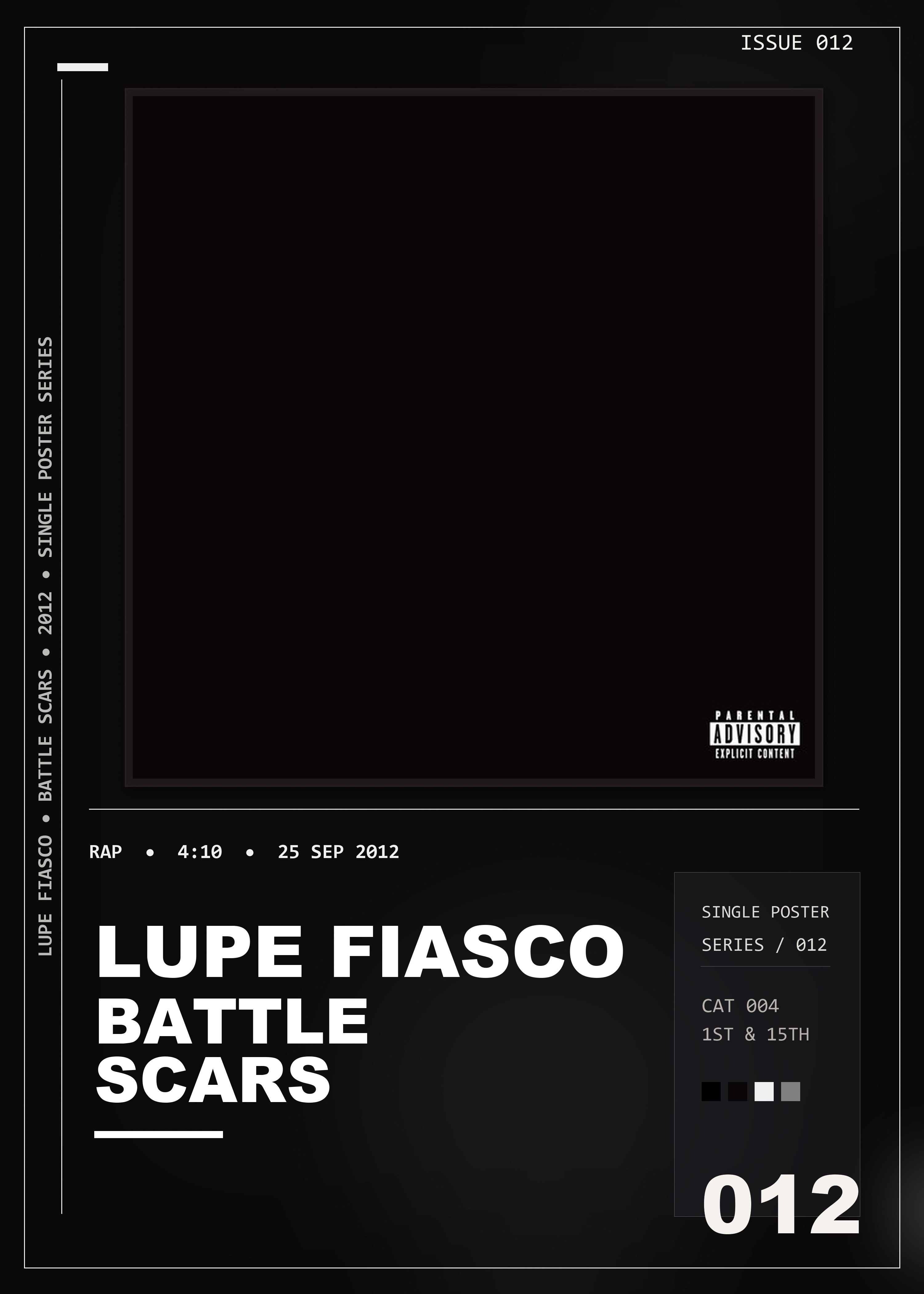 Music poster: Lupe Fiasco - Battle Scars