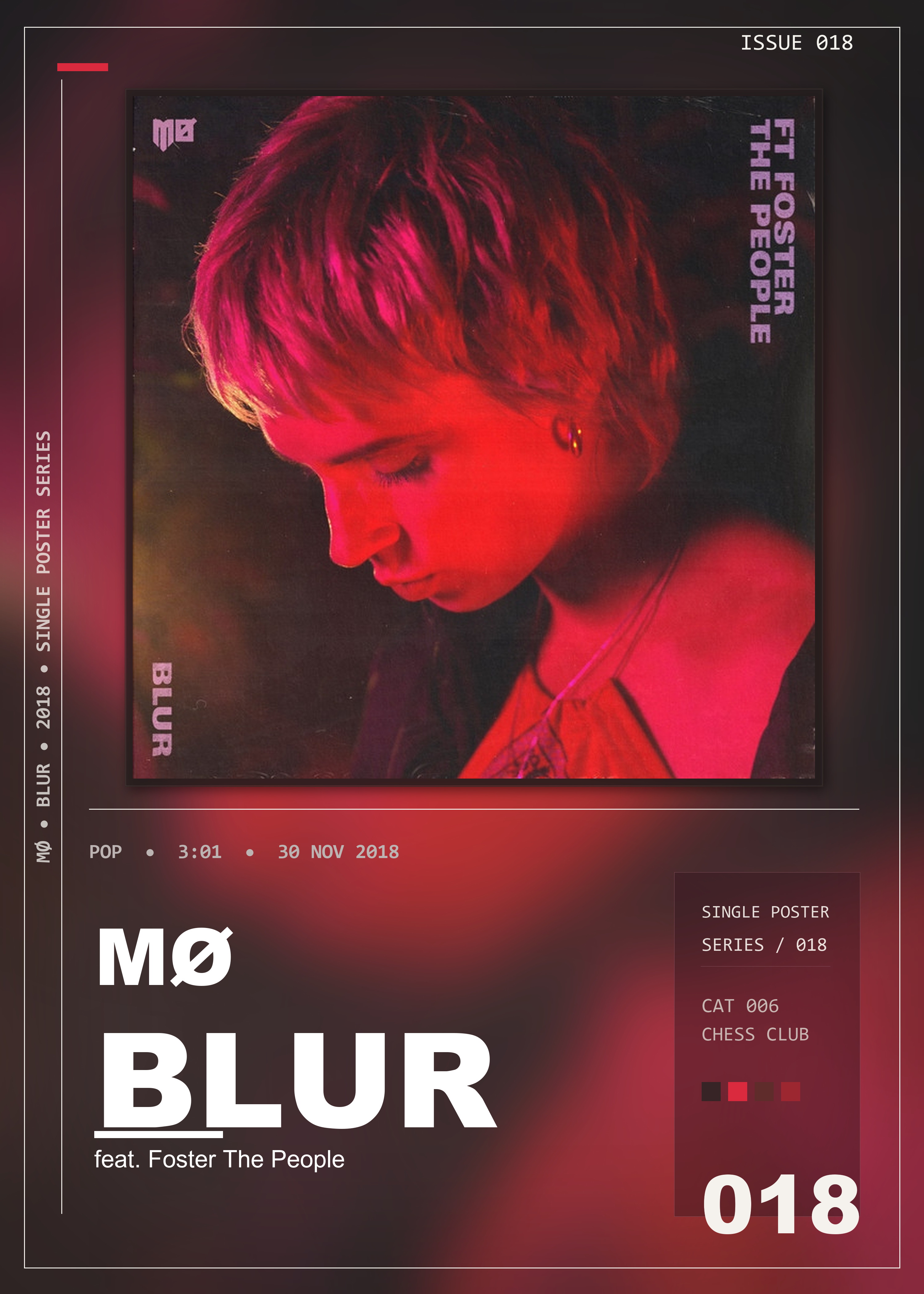 Music poster: MØ - Blur feat Foster The People