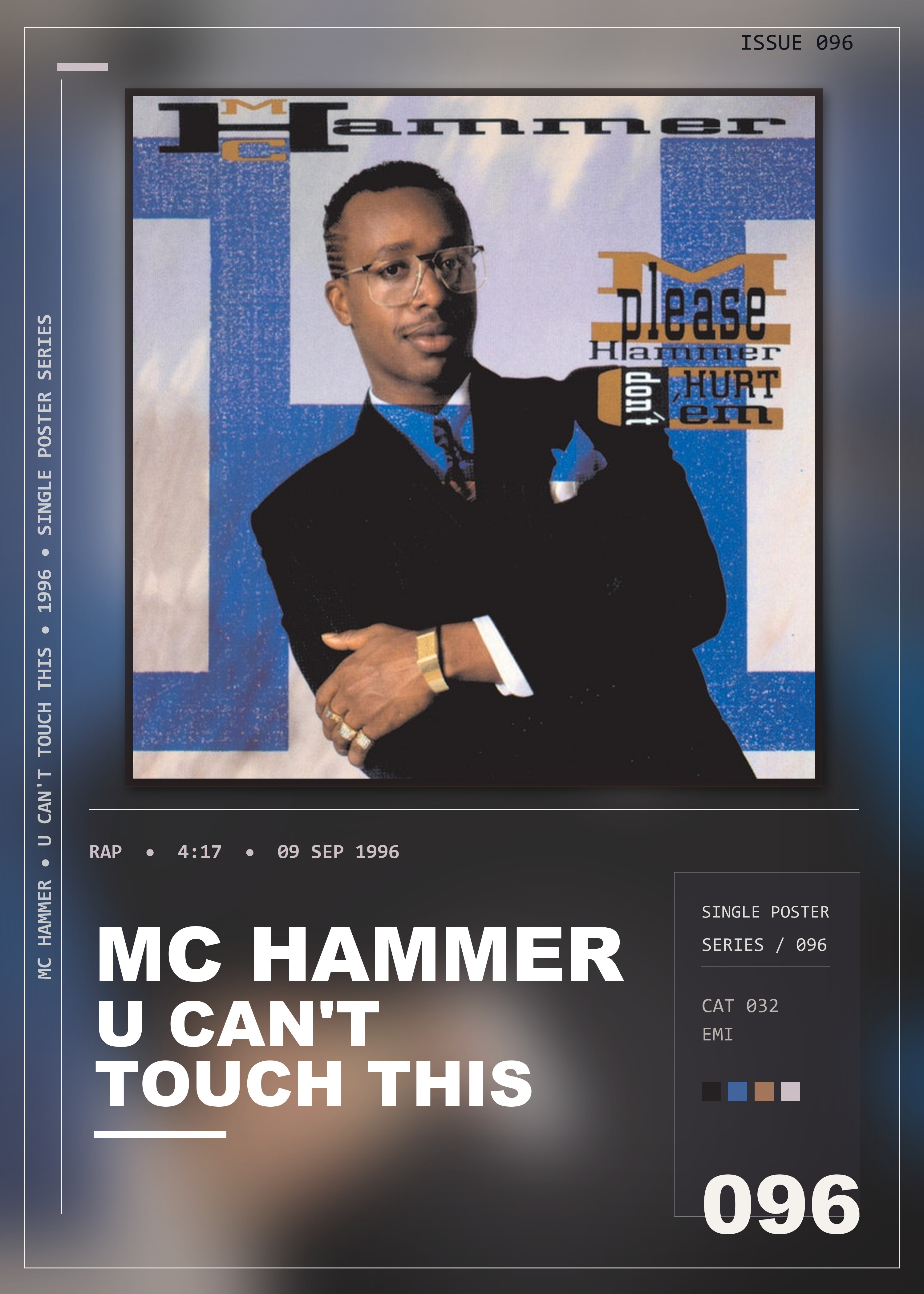 Music poster: MC Hammer - U Cant Touch This