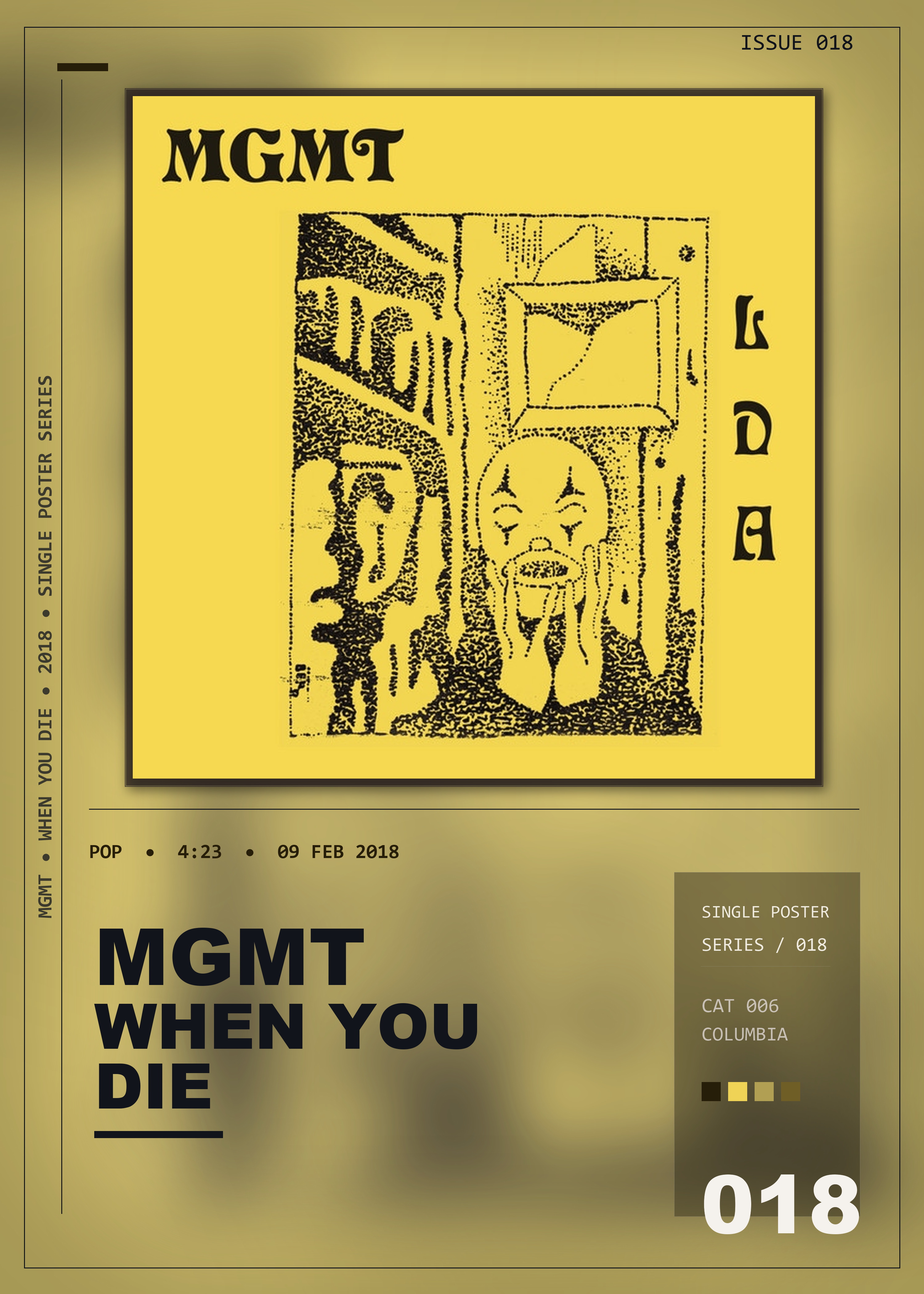 Music poster: MGMT - When You Die