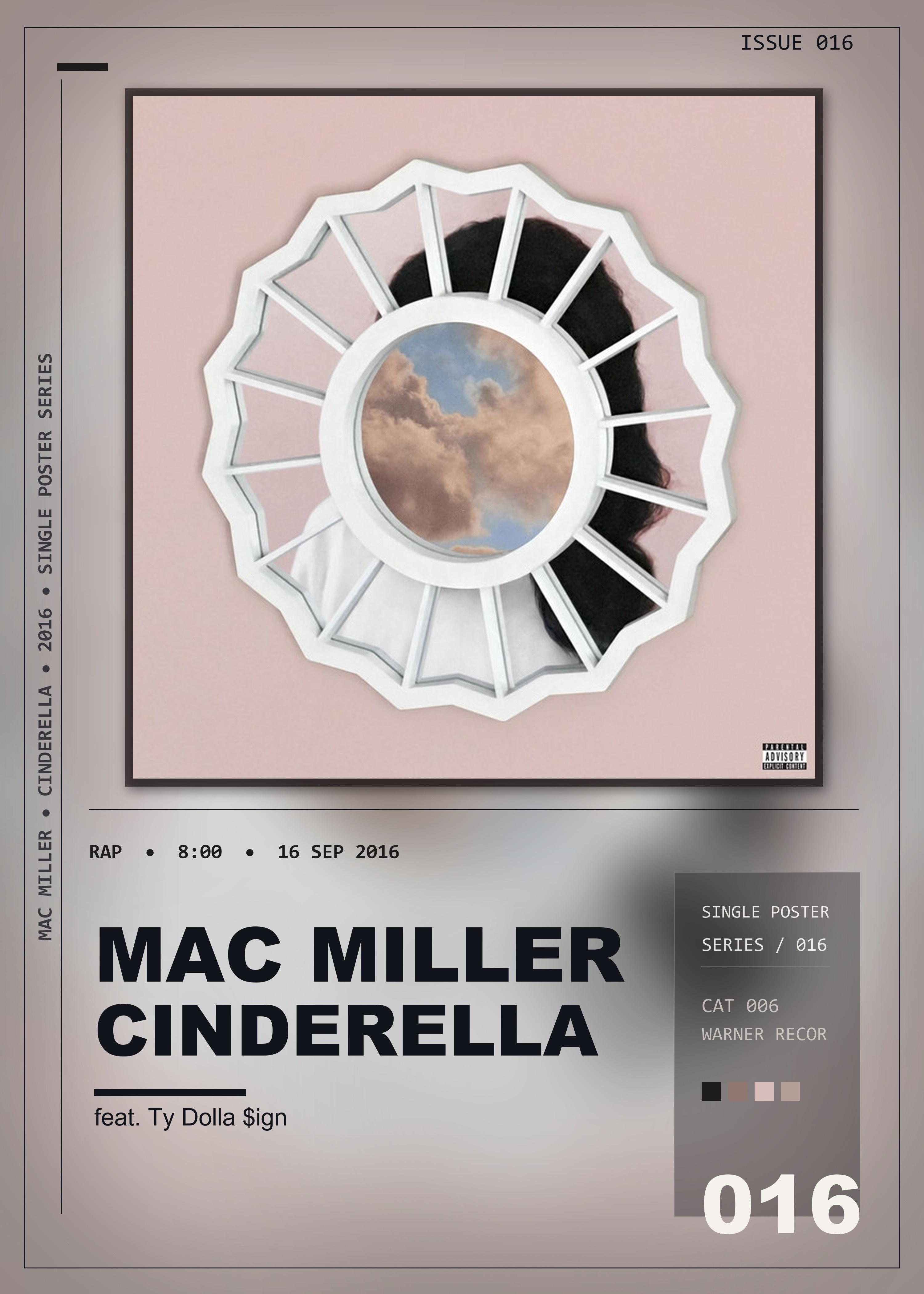 Music poster: Mac Miller - Cinderella feat Ty Dolla ign