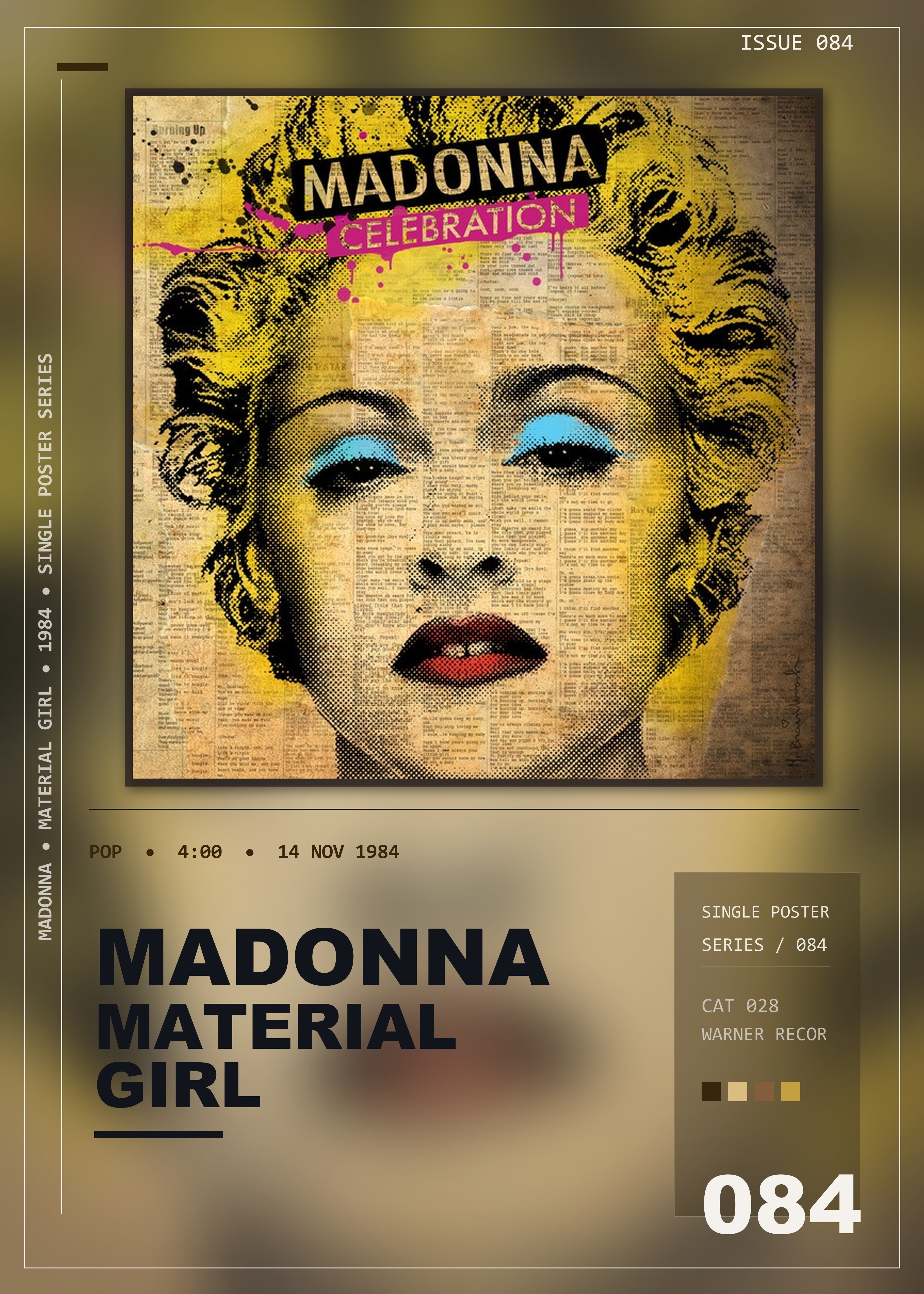 Music poster: Madonna - Material Girl