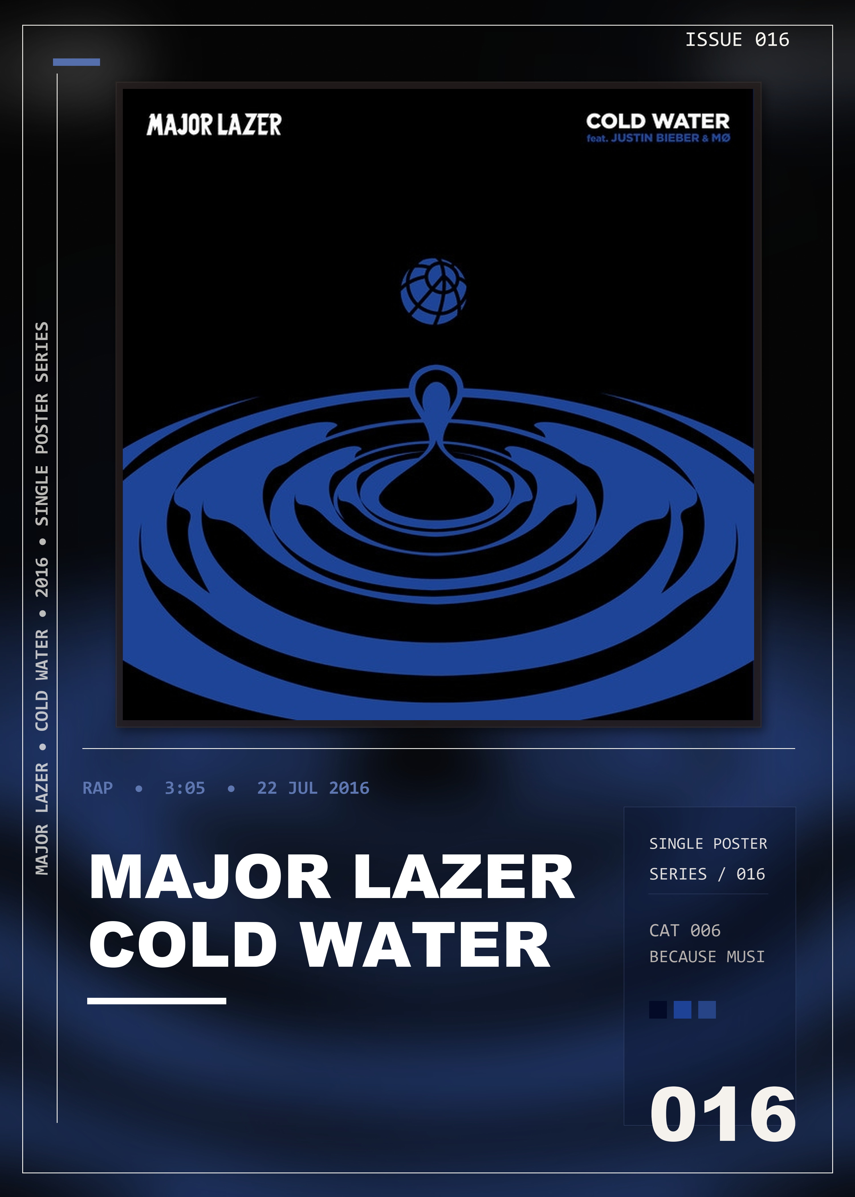 Music poster: Major Lazer - Cold Water